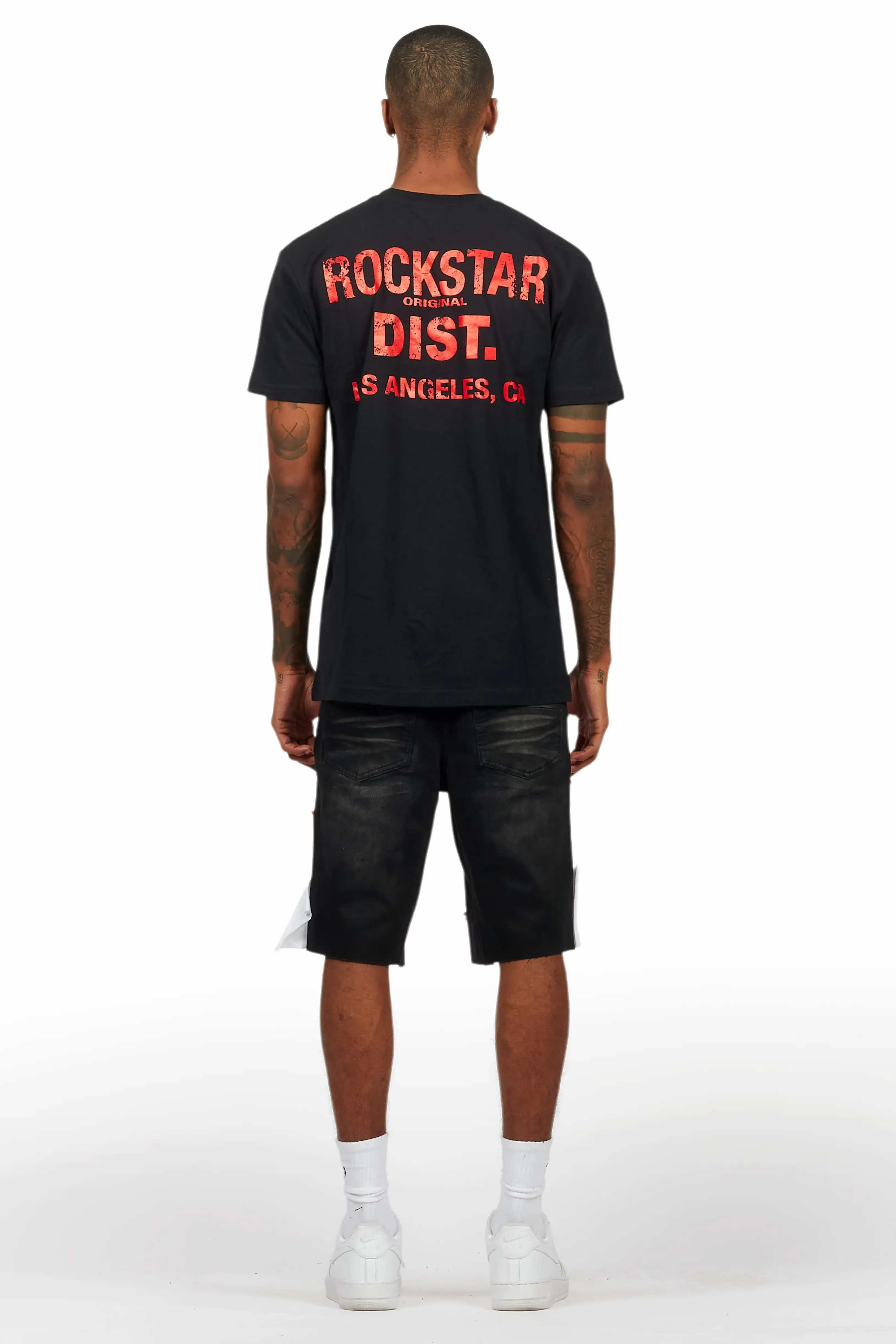 Brett Black T-Shirt/Denim Short Set sold by Rockstar Original product image thumbnail 4