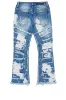 Boys Laban Light Blue Bleach Slim Stacked Flare Jean sold by Rockstar Original