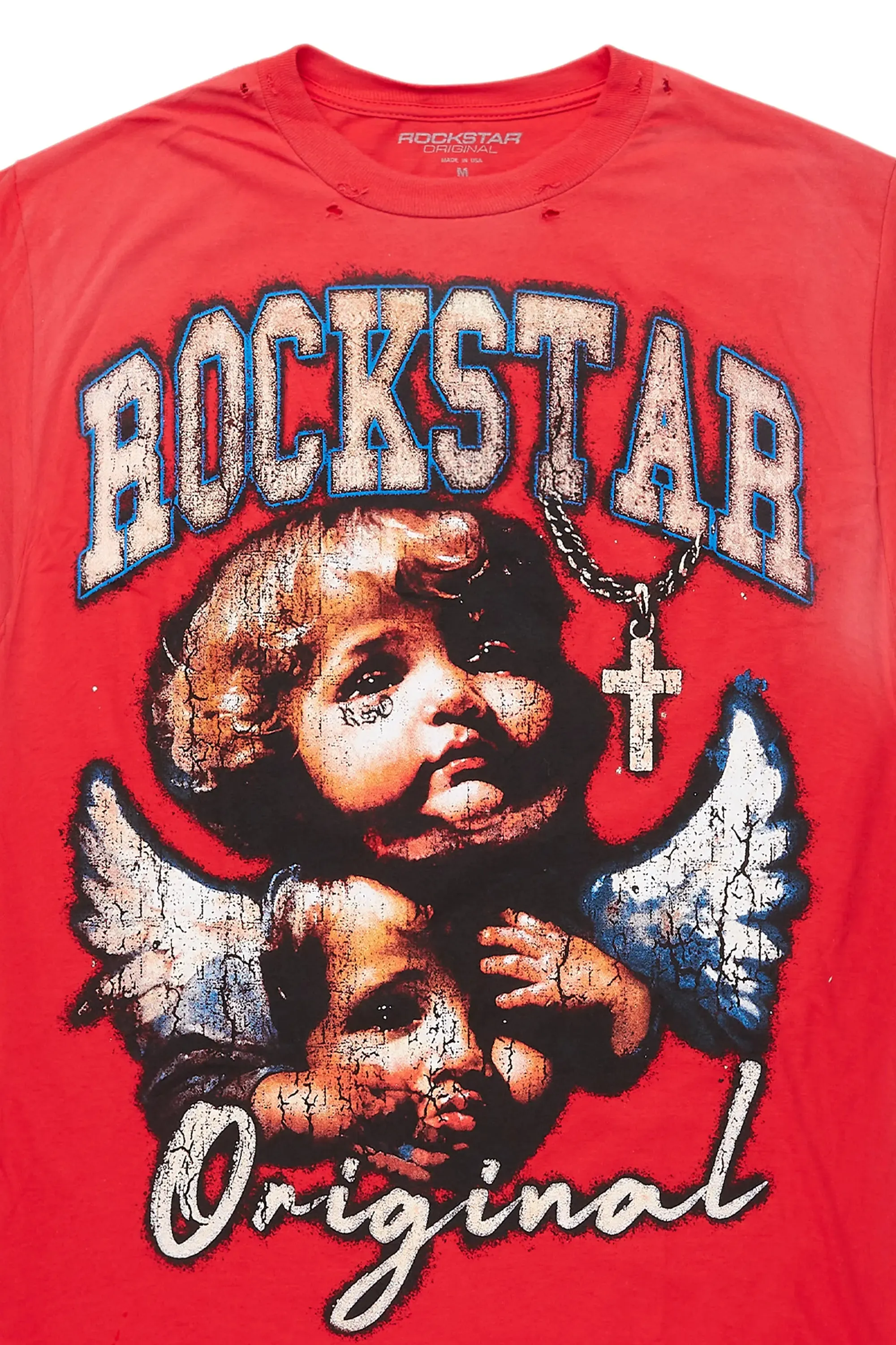 Deiter Red Oversized Graphic T-Shirt sold by Rockstar Original product image thumbnail 2