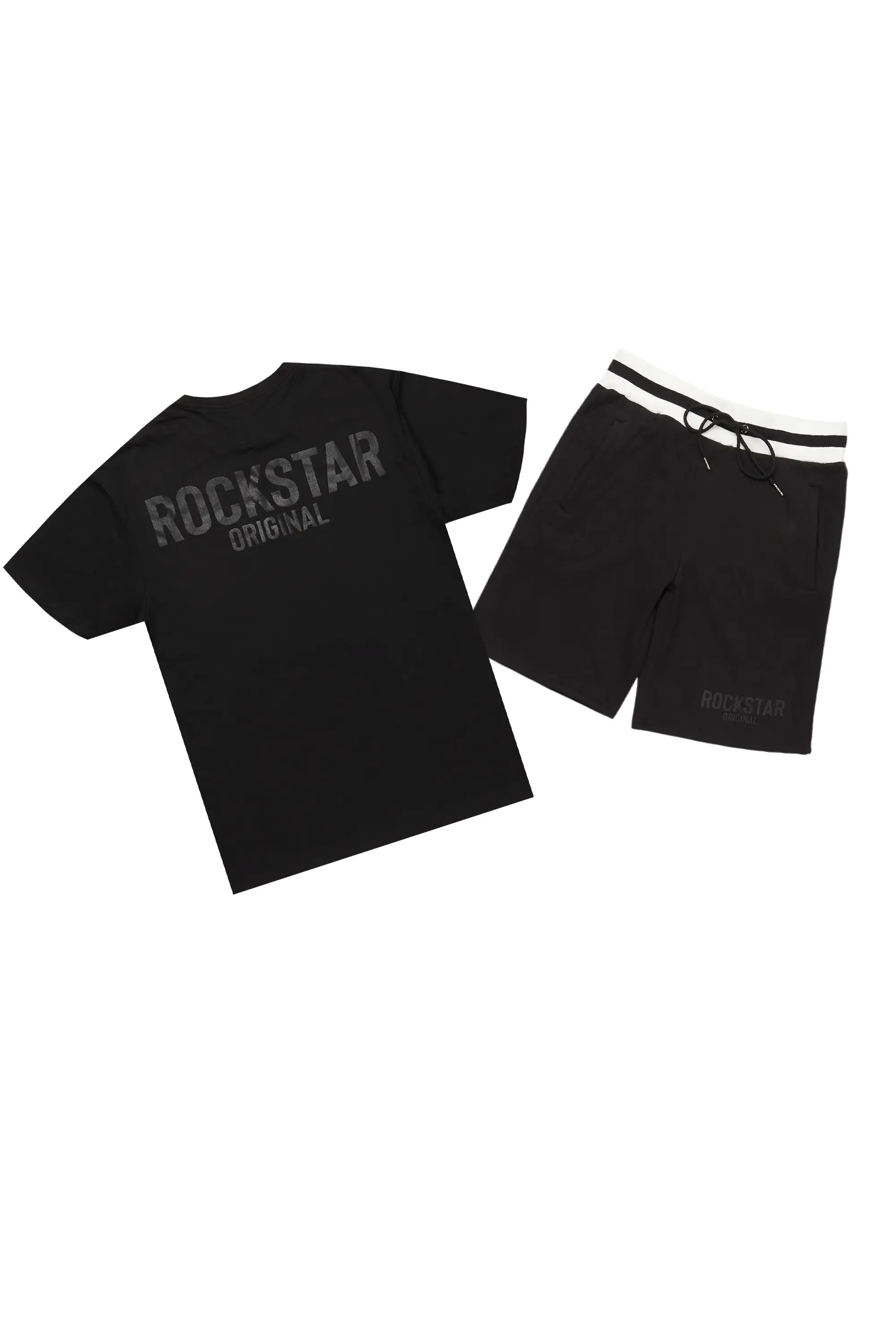 Sana Black/Black Short Set sold by Rockstar Original