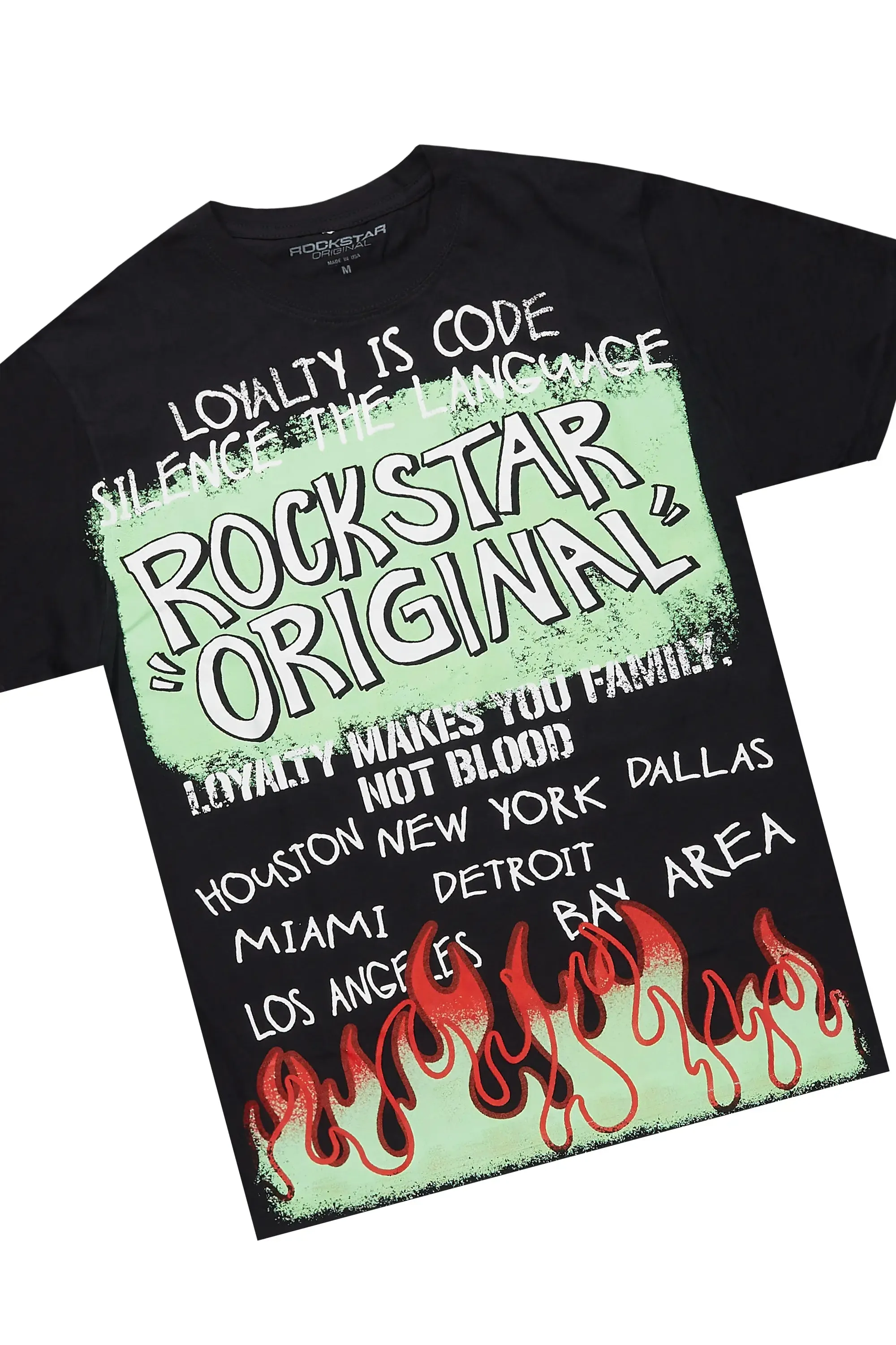 Beno Black T-Shirt/Denim Short Set sold by Rockstar Original product image thumbnail 2