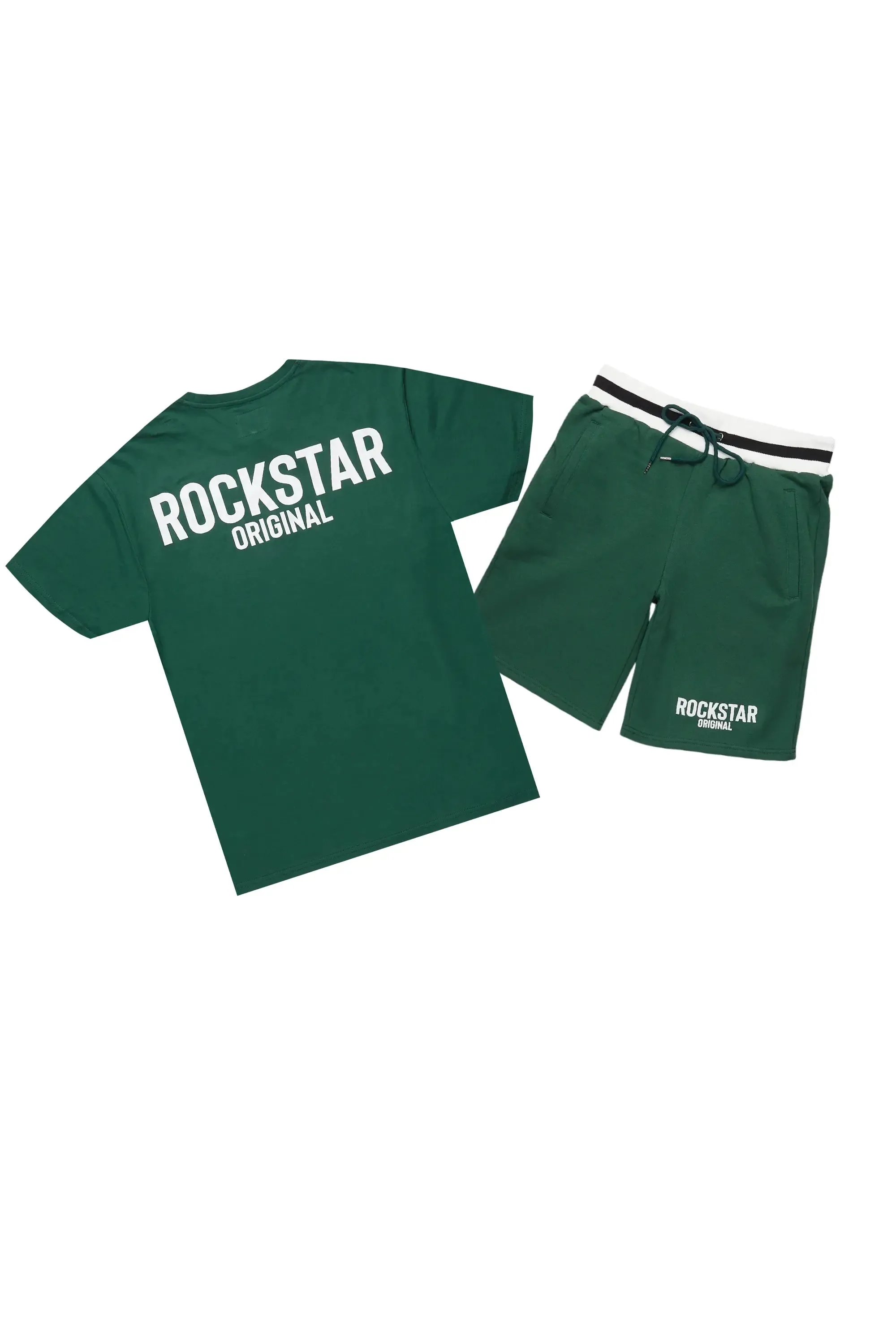 Sana Green/White Short Set sold by Rockstar Original