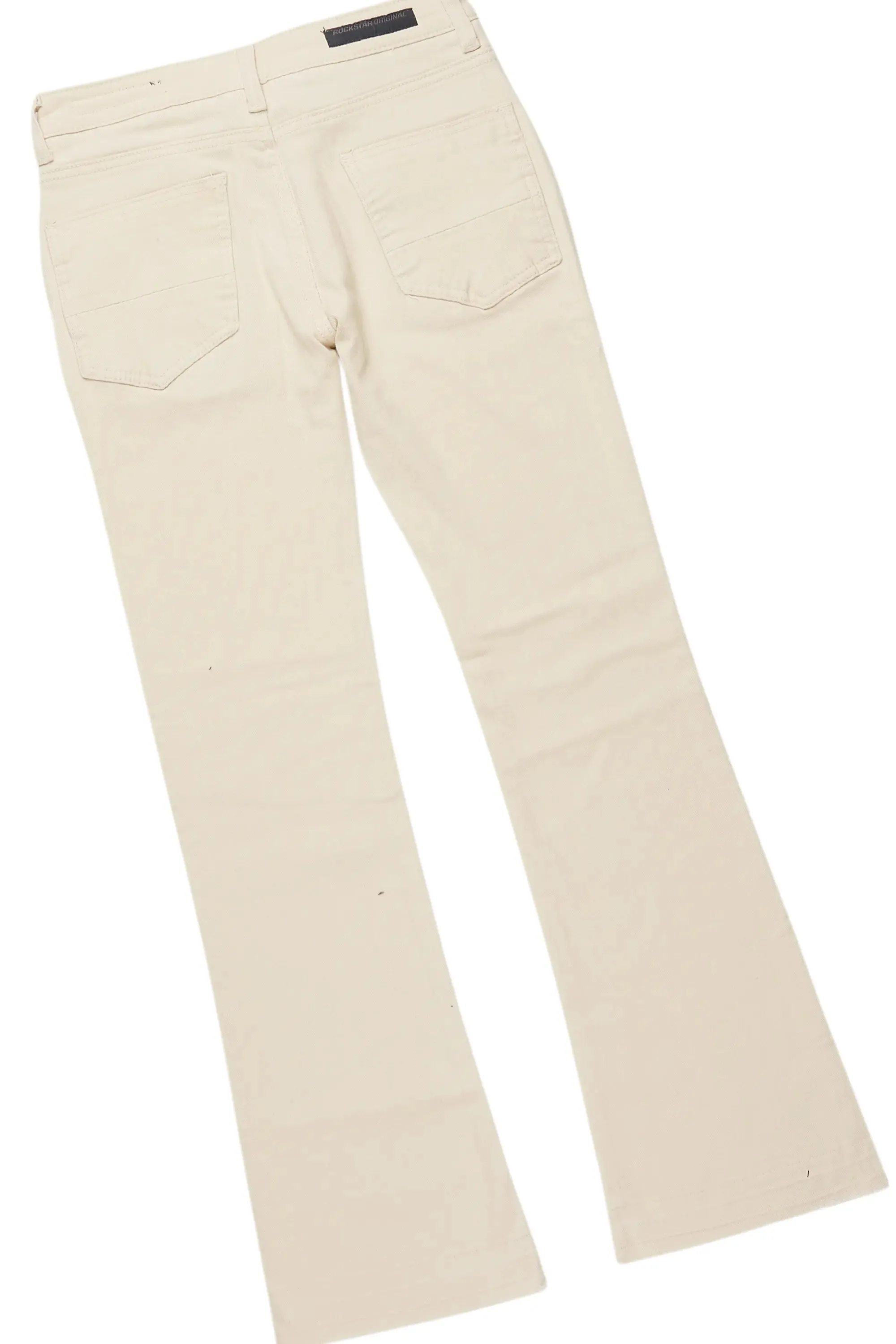 Boys Sana Vintage Sand/Beige T-Shirt/Dag Stacked Flare Jean Set sold by Rockstar Original product image thumbnail 4