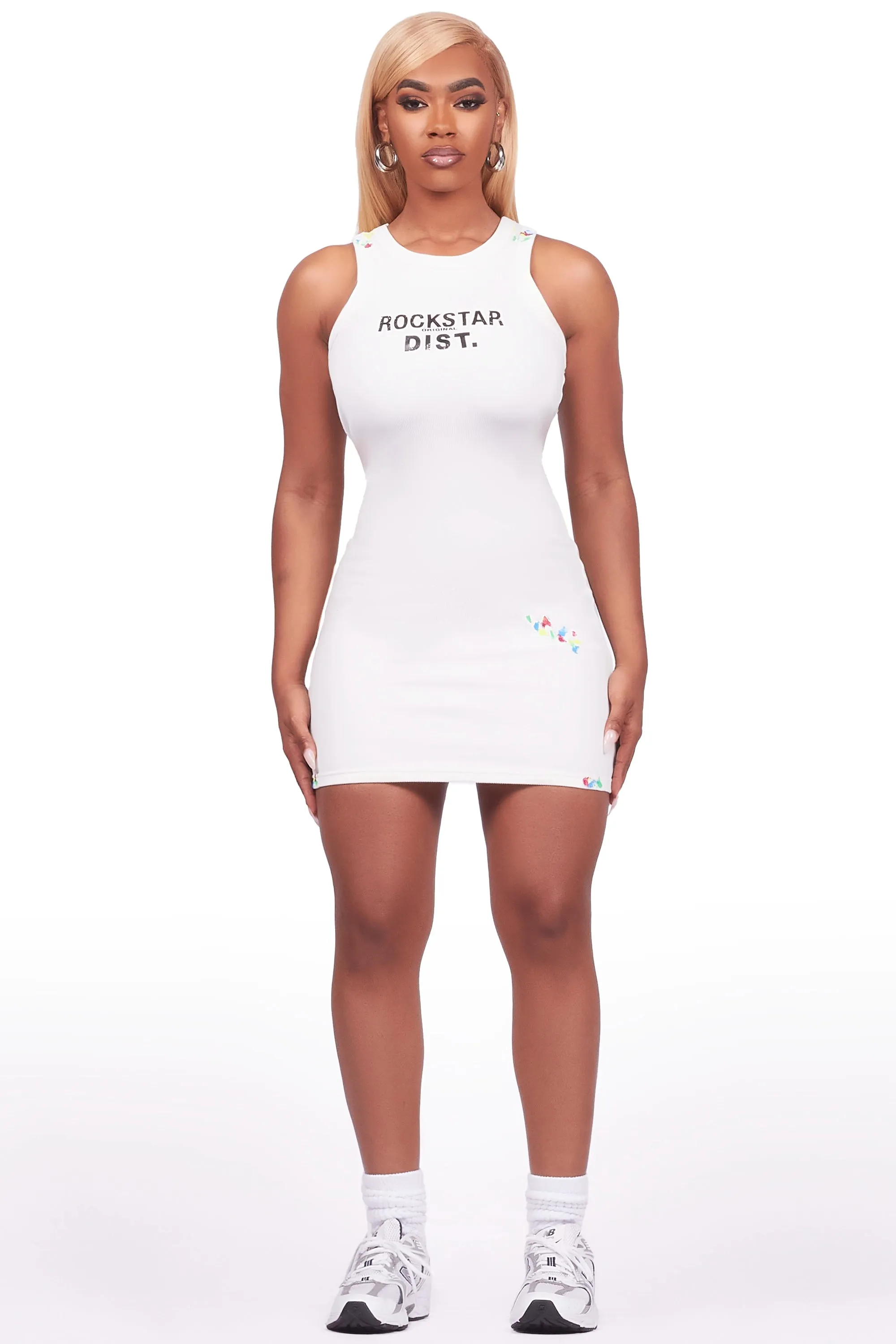 Candica White Mini Dress sold by Rockstar Original