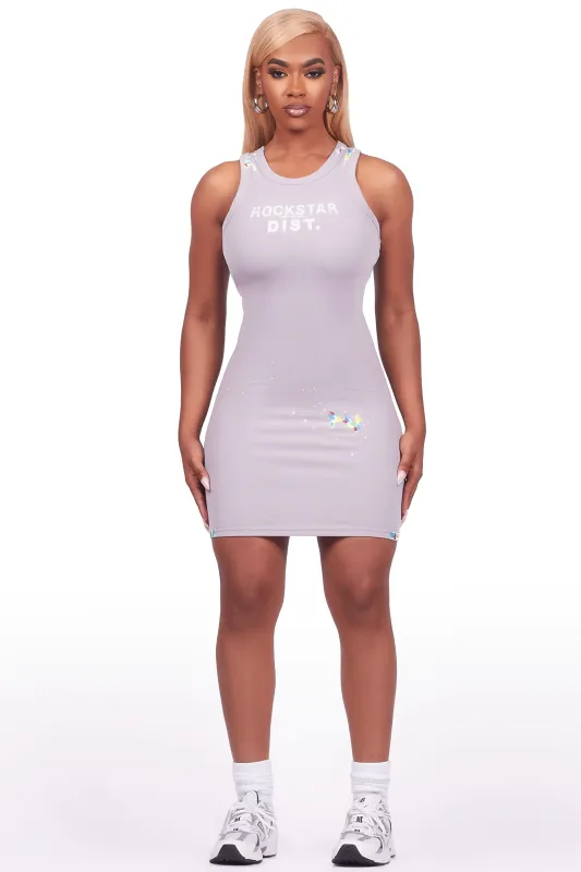 Candica Grey Mini Dress sold by Rockstar Original