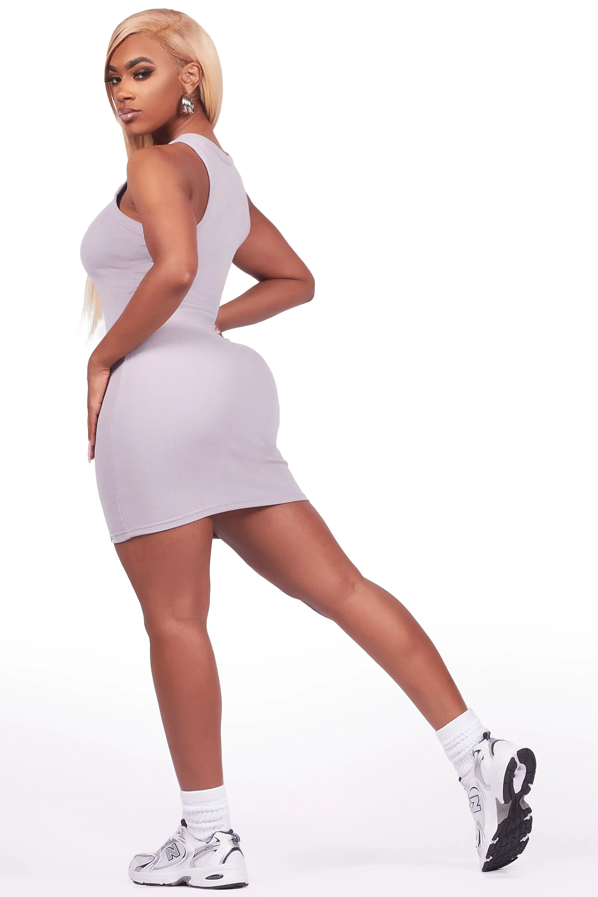 Candica Grey Mini Dress sold by Rockstar Original product image thumbnail 3