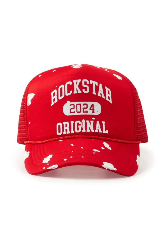Lerato Red Graphic Trucker Hat made by Rockstar Original