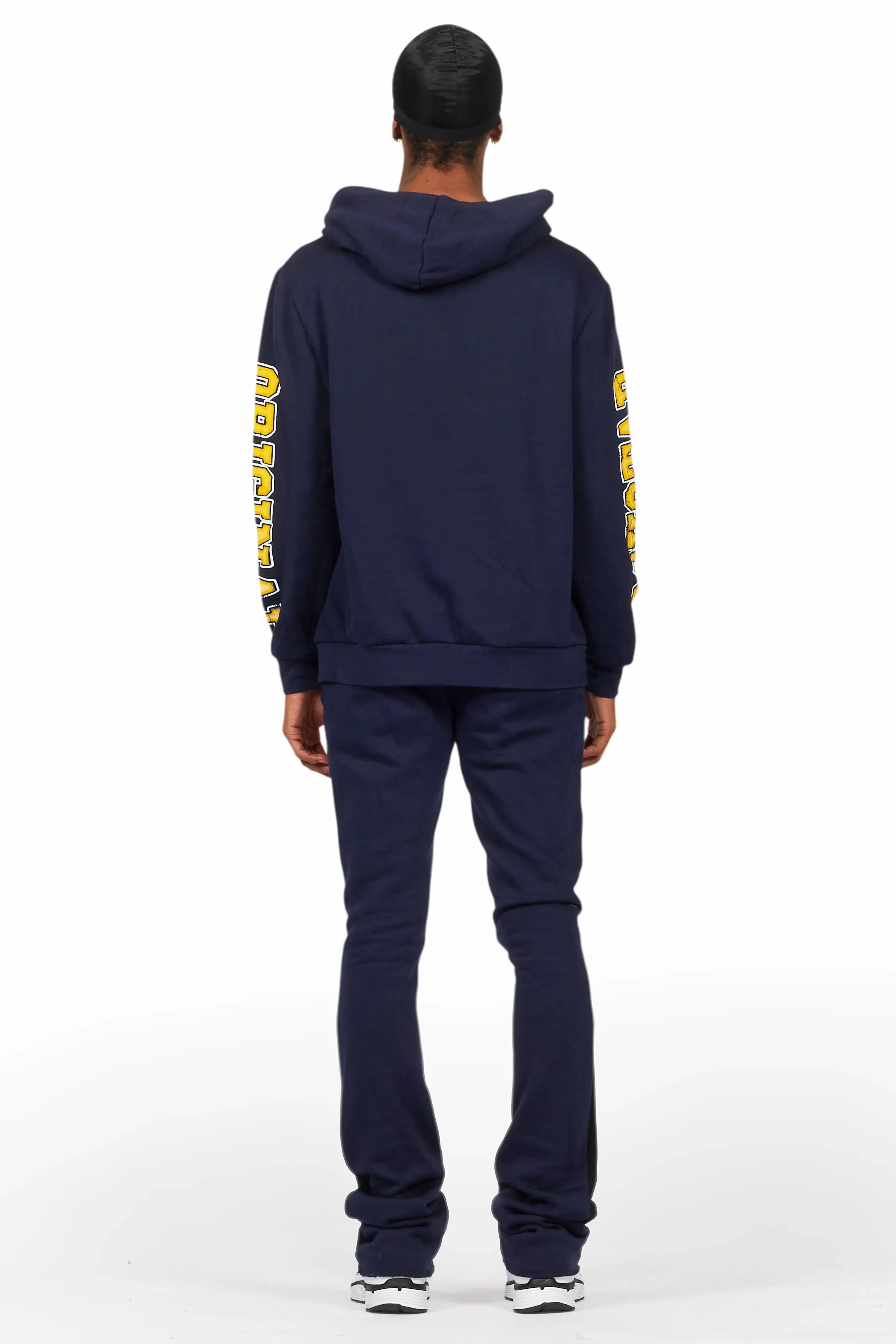 Fields Navy Stacked Flare Hoodie Track Set sold by Rockstar Original product image thumbnail 4