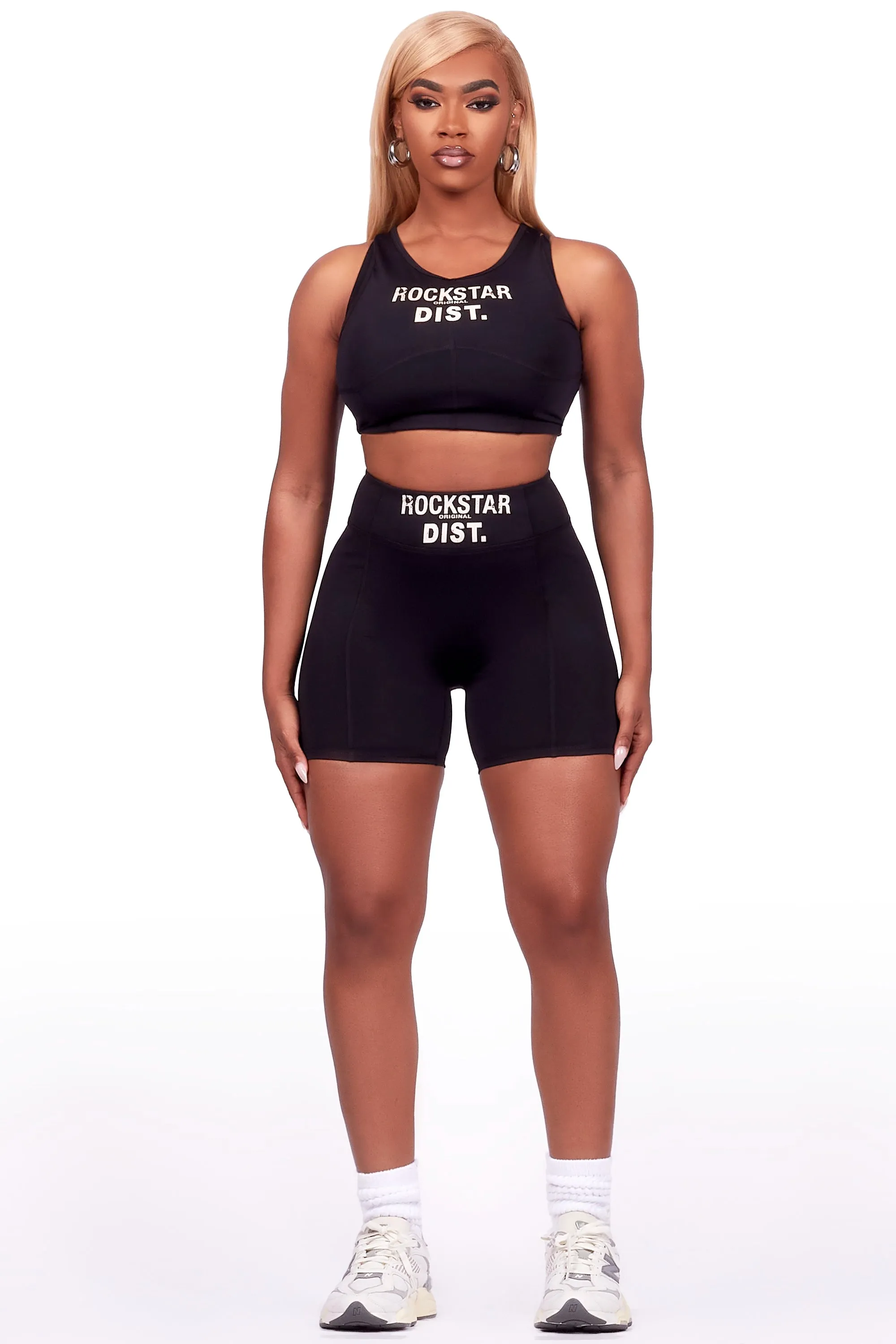 Teonka Black Bike Short Set sold by Rockstar Original