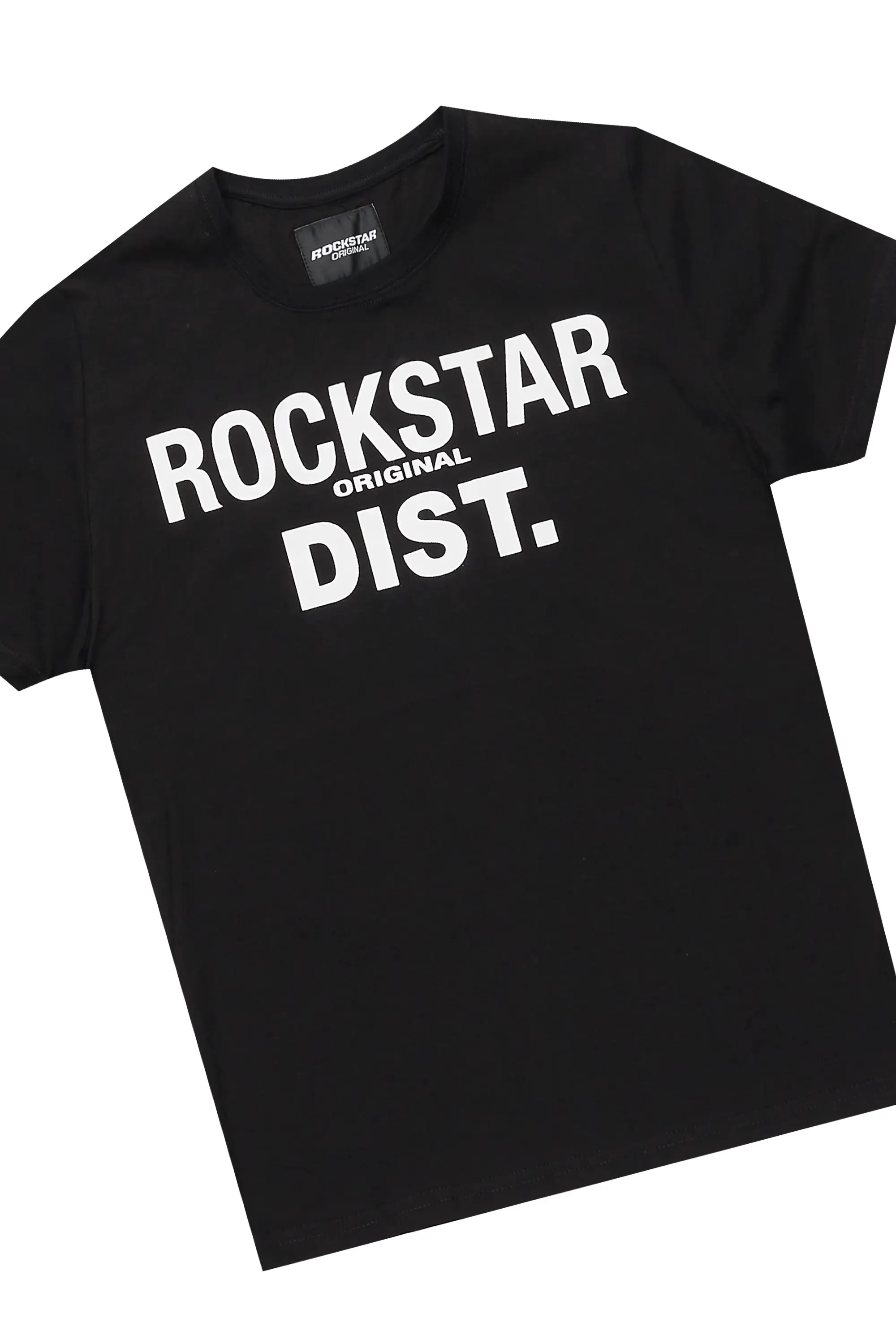 Boys Antoon Black T-Shirt Stacked Flare Set sold by Rockstar Original product image thumbnail 2