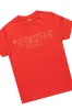 Boys Sana Red T-Shirt/Dag Stacked Flare Jean Set sold by Rockstar Original