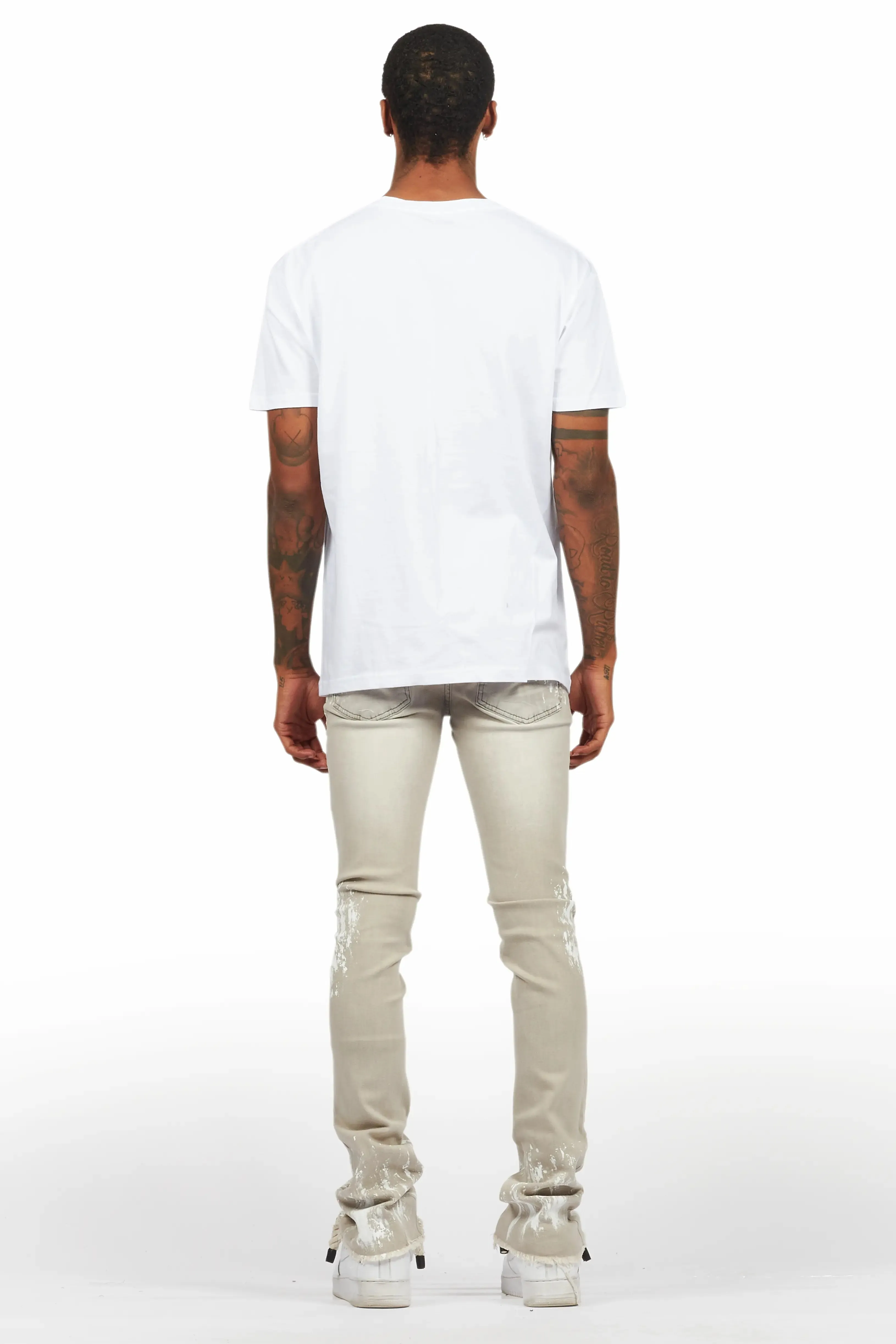 Deangelo White Graphic T-Shirt sold by Rockstar Original product image thumbnail 4