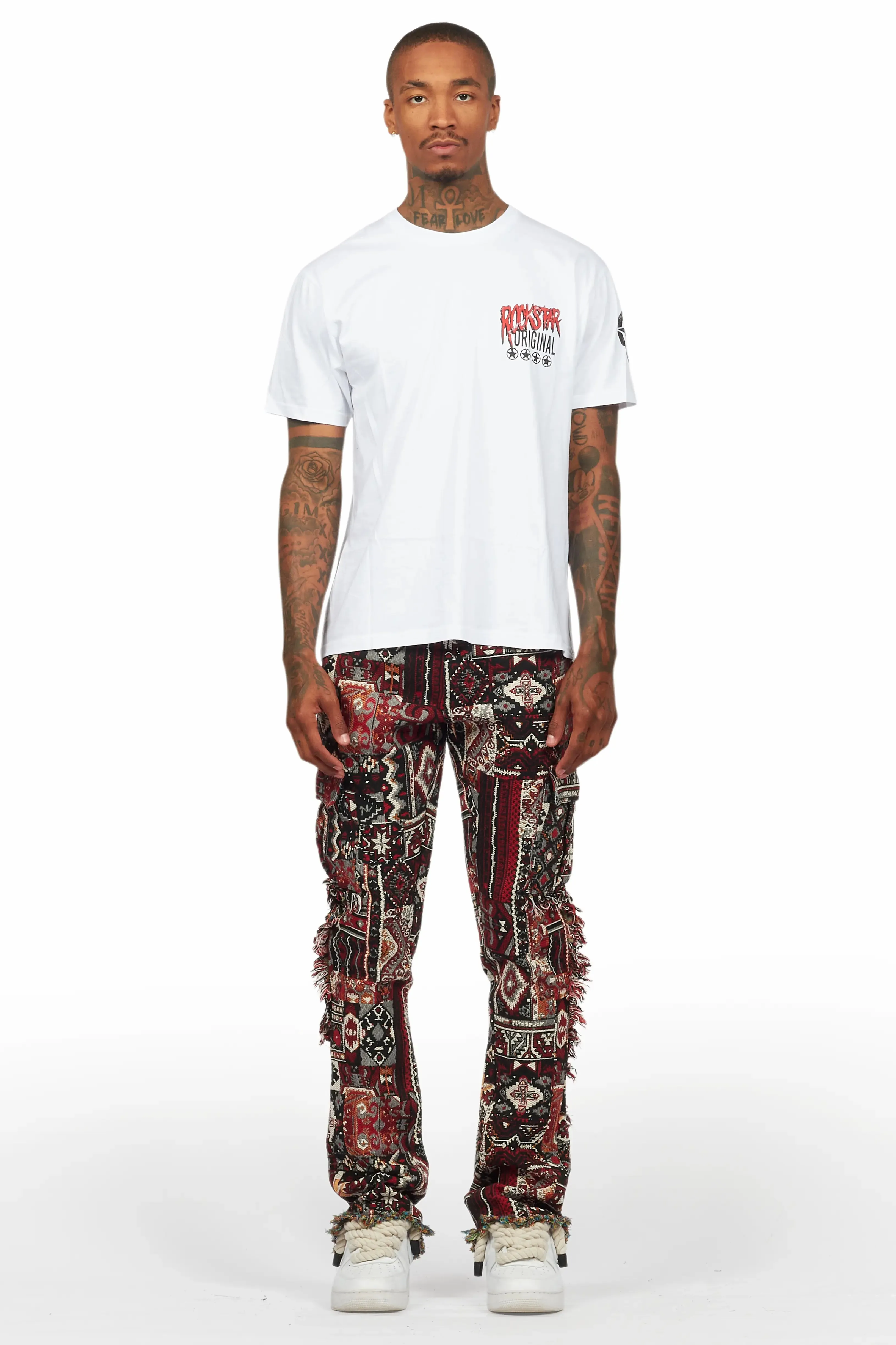Wizzurd White/Red T-Shirt/Tapestry Jean Bundle sold by Rockstar Original product image thumbnail 2