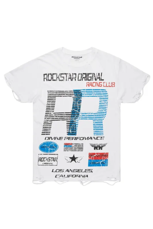 RSO Racing Club White Graphic T-Shirt sold by Rockstar Original