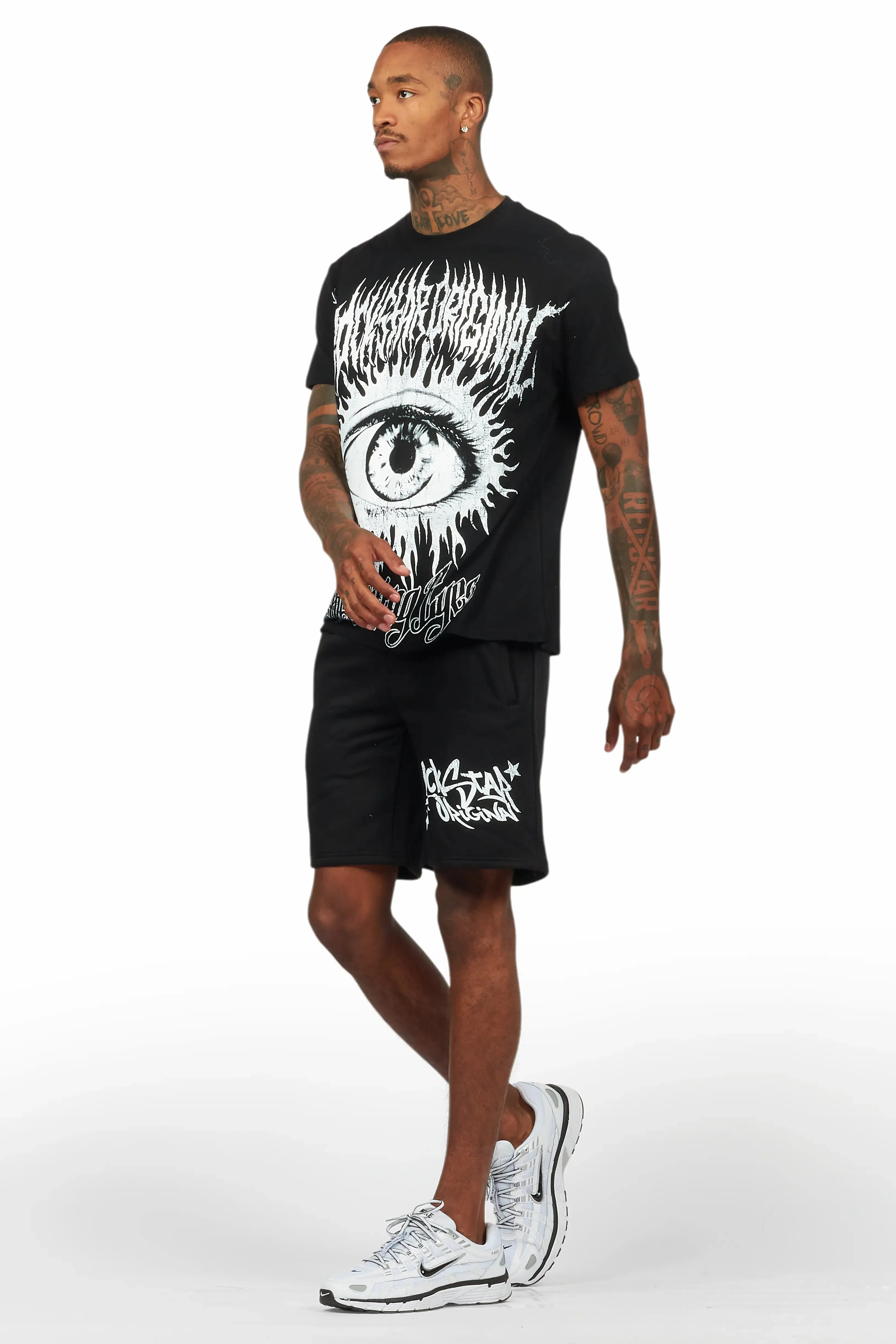 All Seeing Eyes Black Short Set sold by Rockstar Original product image thumbnail 5