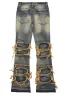 Boys Vasco Tint Dark Wash Blue Stacked Flare Jean sold by Rockstar Original