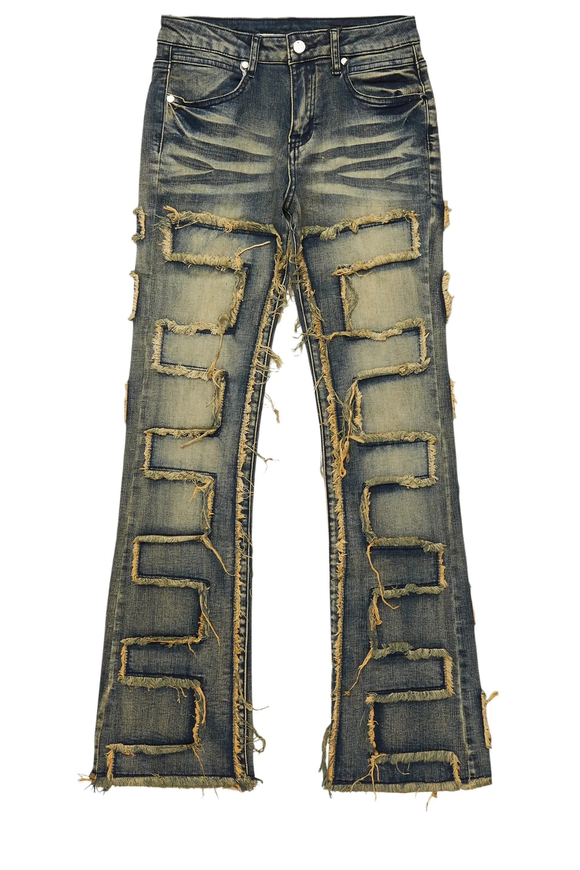 Boys Shake Tint Slim Stacked Flare Jean sold by Rockstar Original