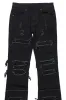 Boys Vasco Jet Wash Black Stacked Flare Jean sold by Rockstar Original