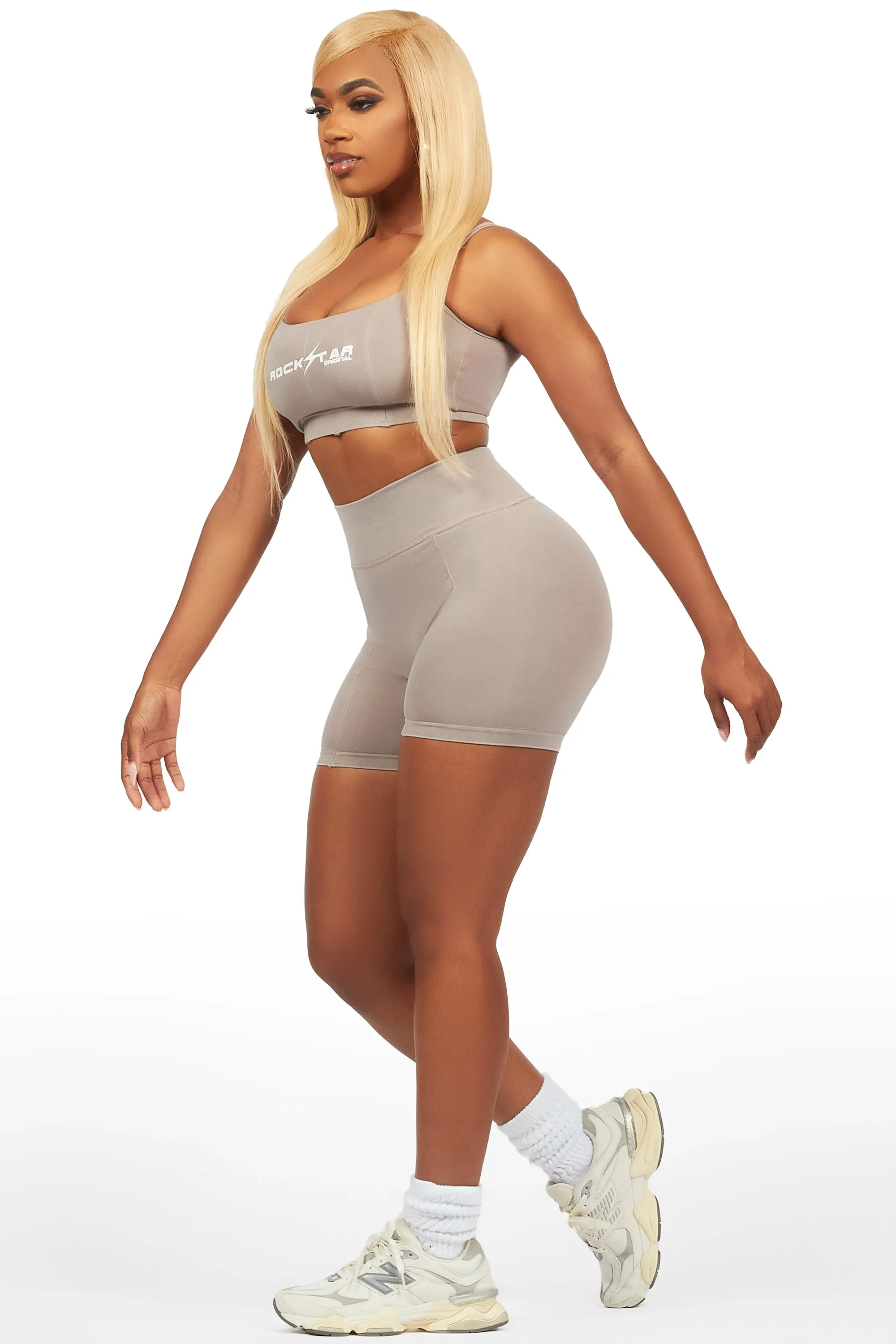 Katteria Washed Grey Bike Short Set sold by Rockstar Original product image thumbnail 5