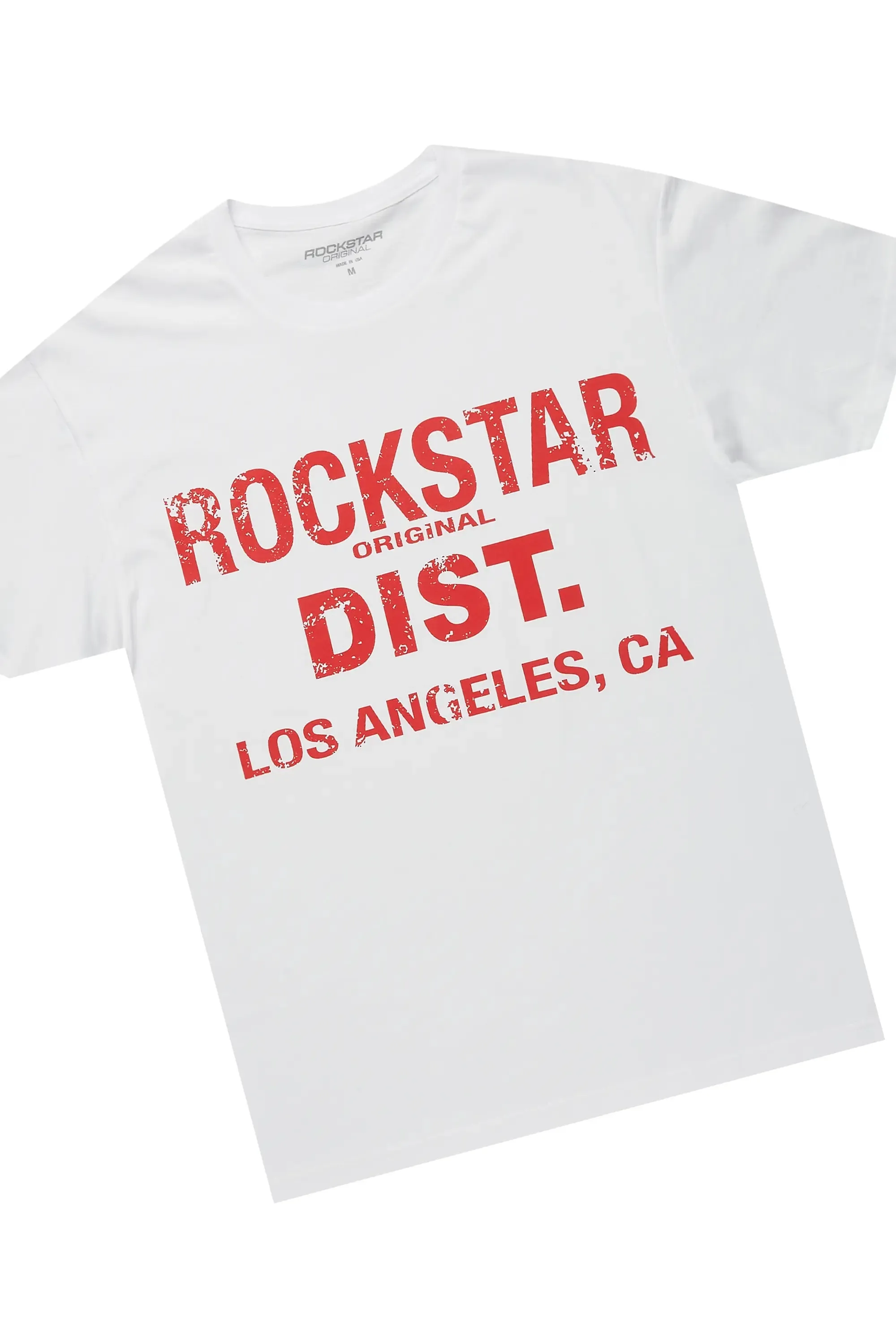 Saxon White/Red T-Shirt/Stacked Flare Jean Set sold by Rockstar Original product image thumbnail 2