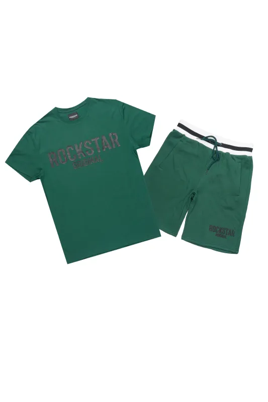 Sana Green/Black Short Set sold by Rockstar Original