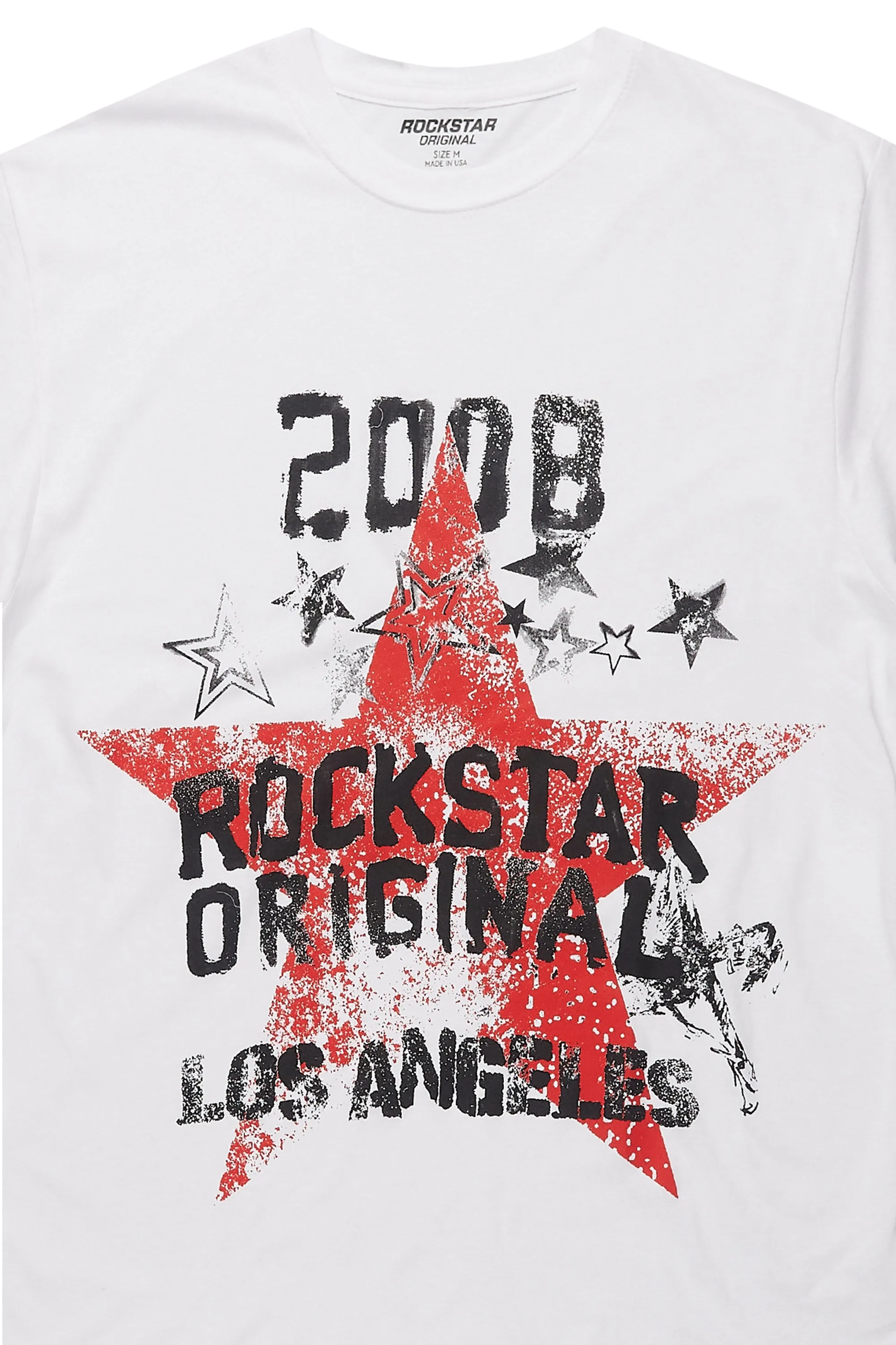 Kyrin White Graphic T-Shirt sold by Rockstar Original product image thumbnail 2