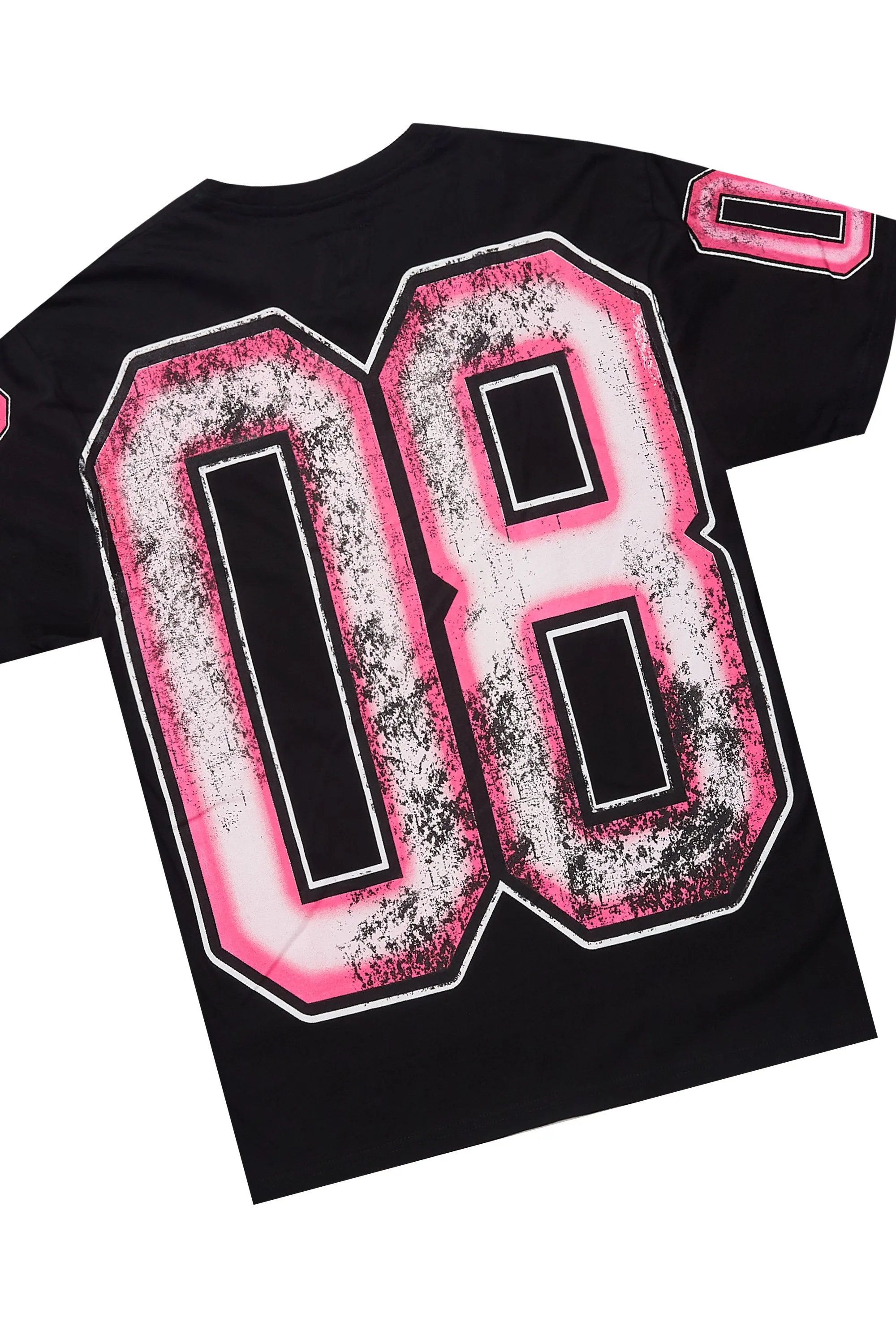 Fields Black/Pink T-Shirt Short Set sold by Rockstar Original product image thumbnail 3