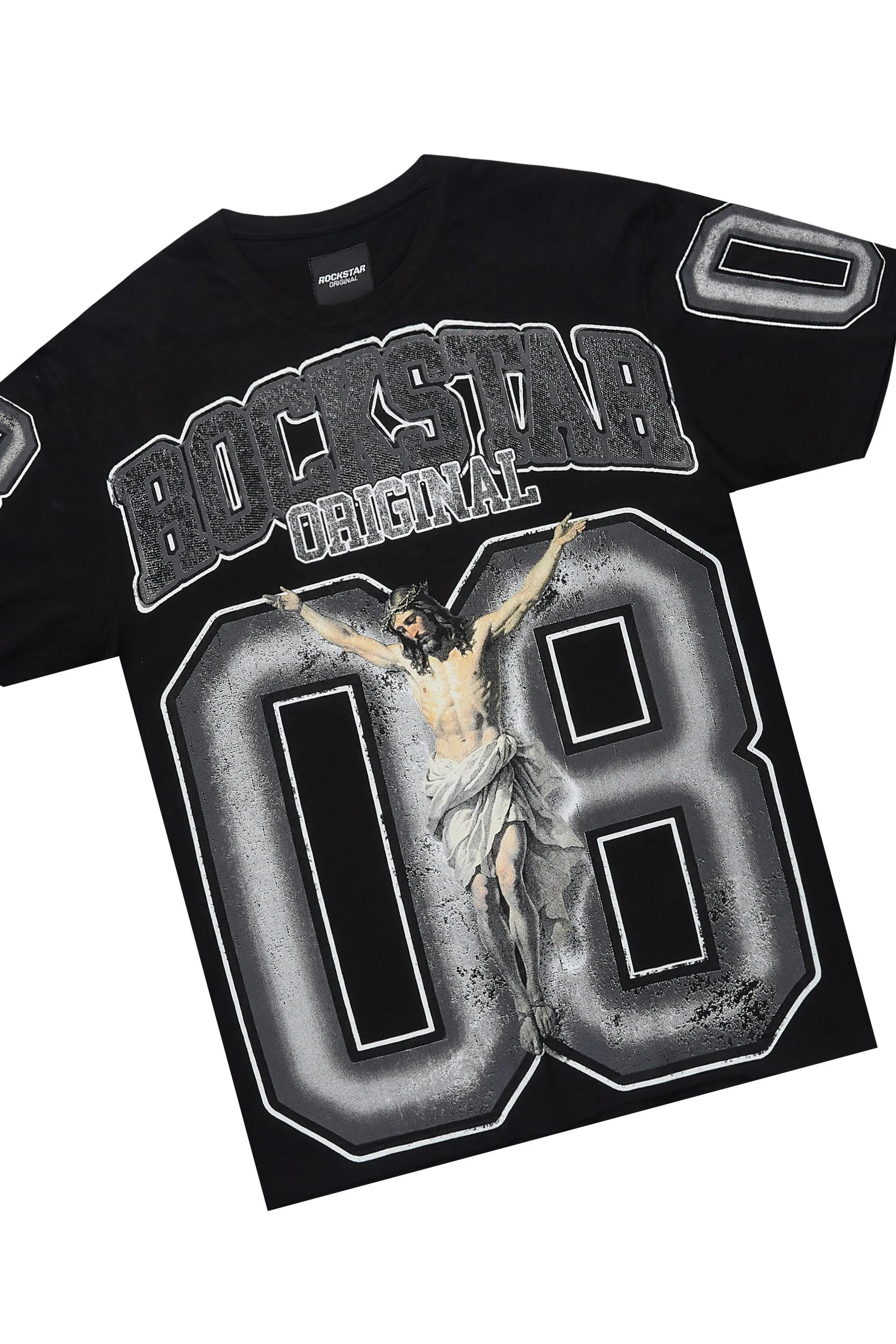 Fields Black/Grey T-Shirt Short Set sold by Rockstar Original product image thumbnail 2