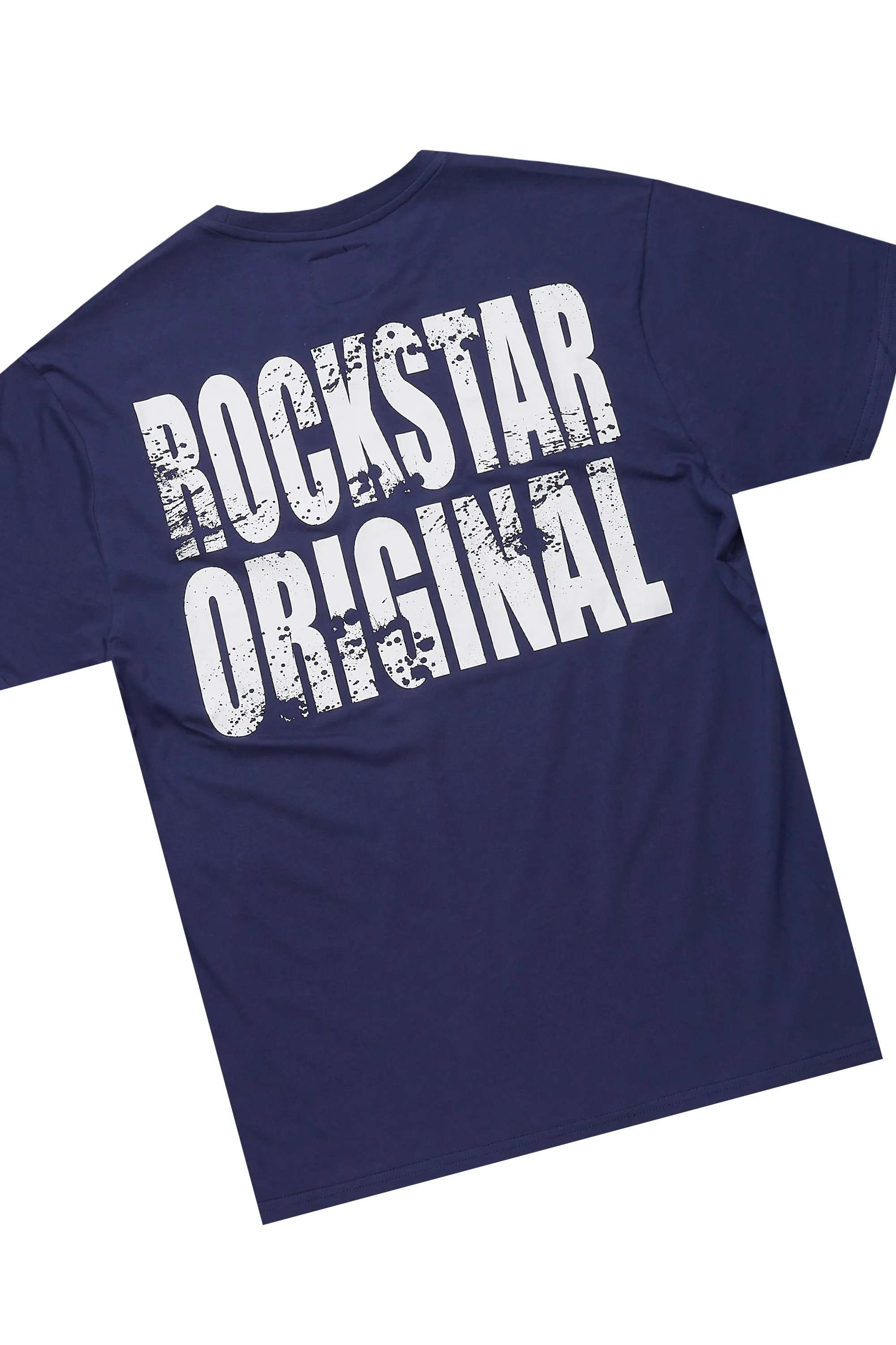 Keve Navy T-Shirt Stacked Flare Track Set sold by Rockstar Original product image thumbnail 3