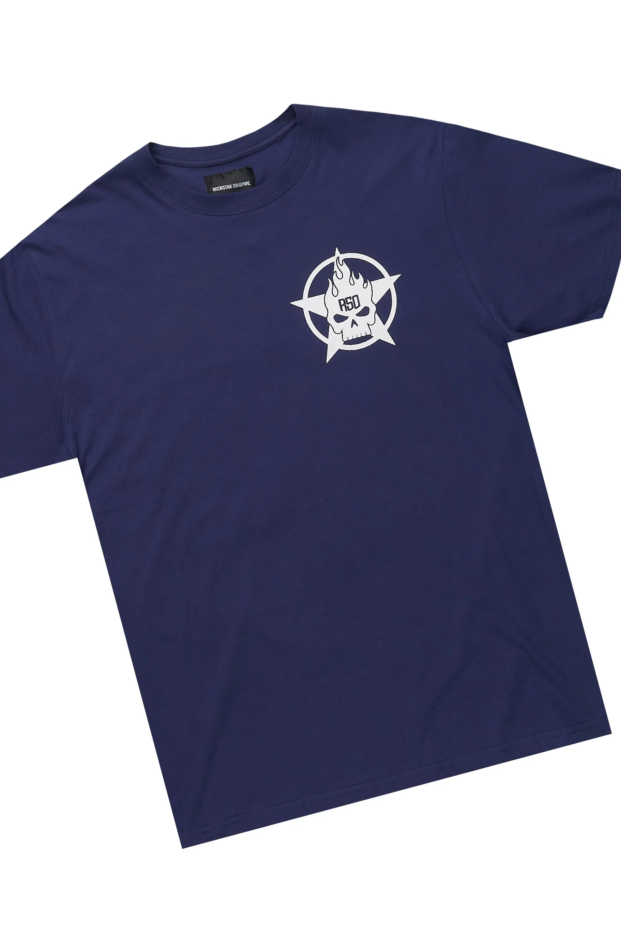 Keve Navy T-Shirt Stacked Flare Track Set sold by Rockstar Original product image thumbnail 2
