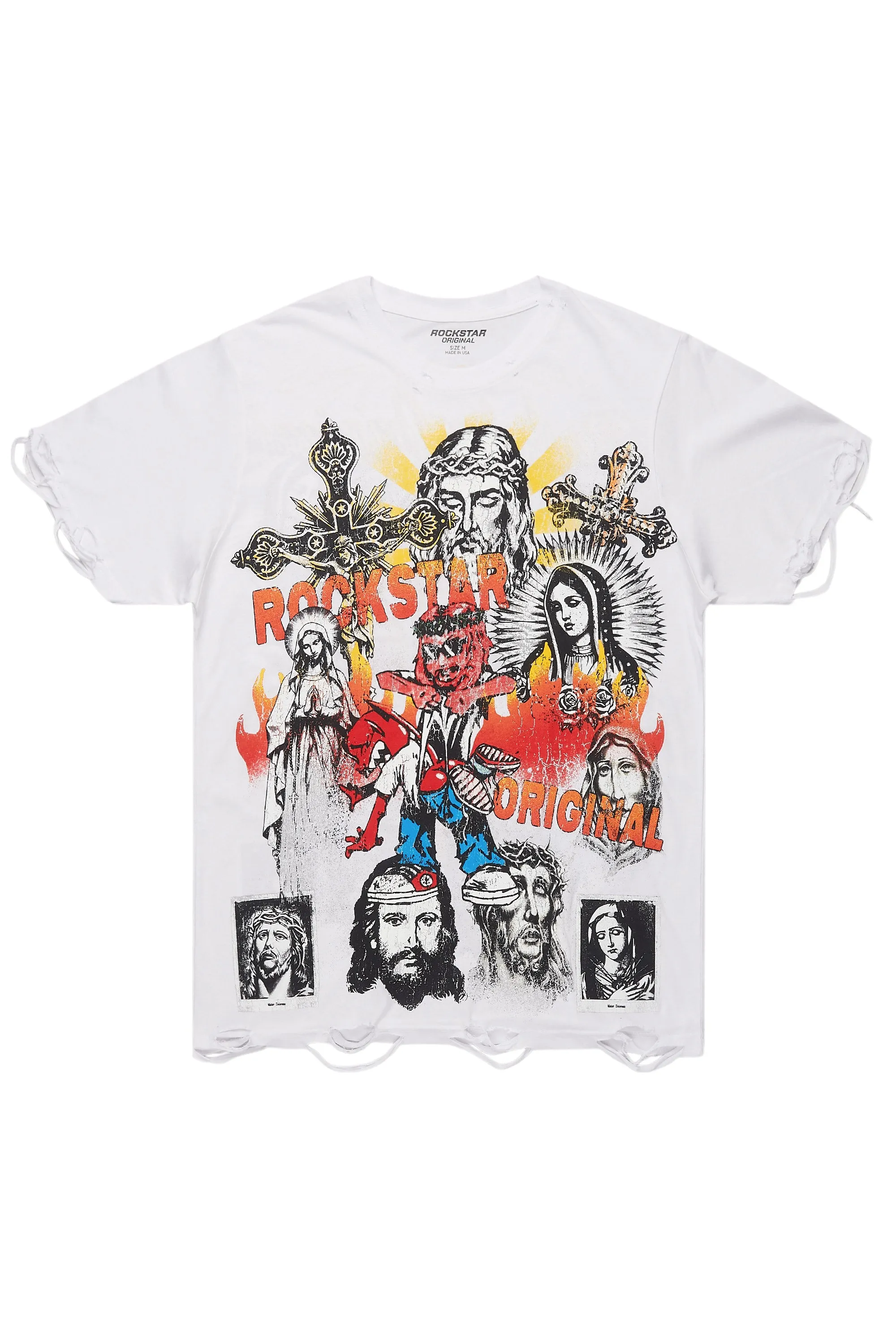 Kenyatta White Oversized T-Shirt sold by Rockstar Original