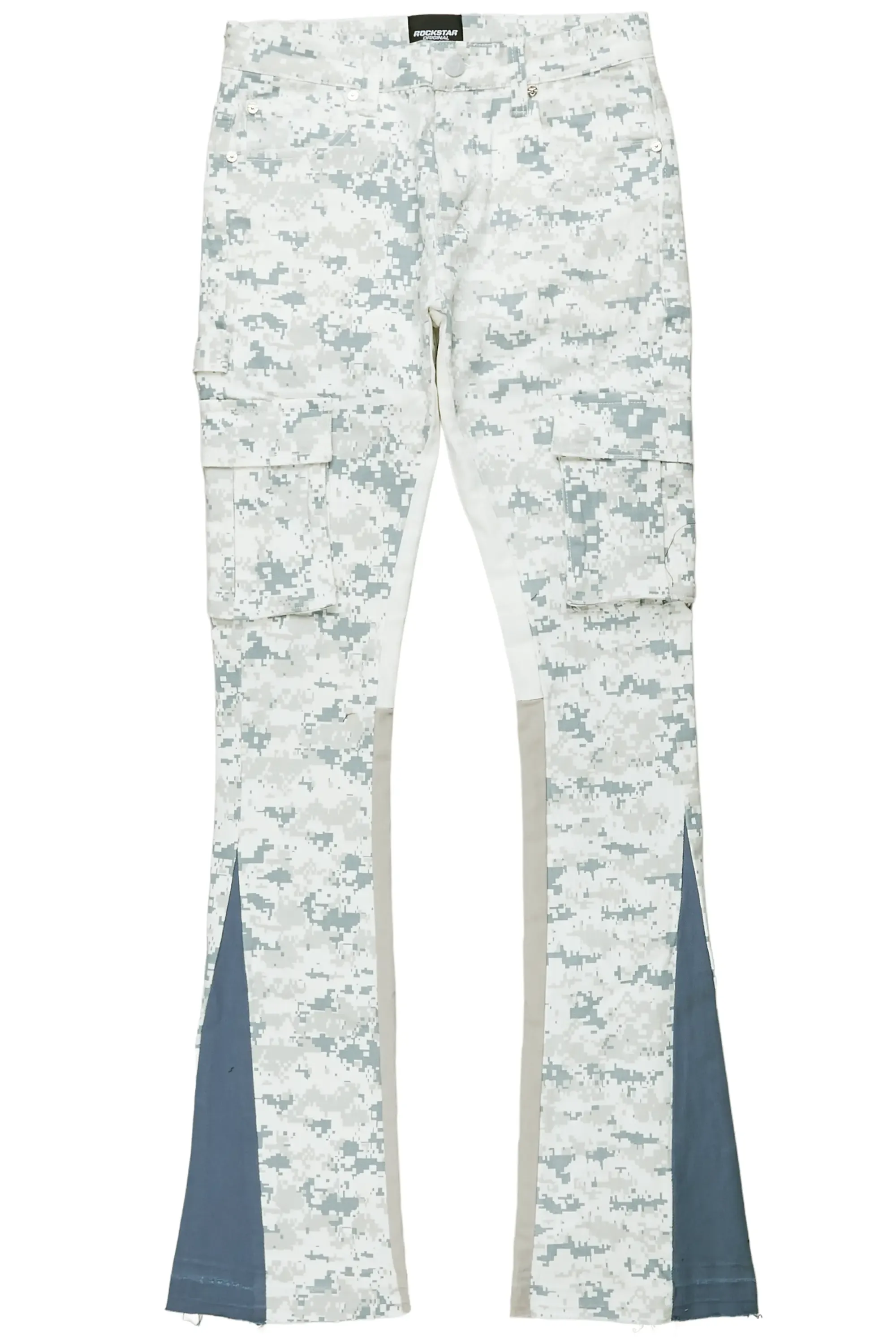 Dajuan Light Camo Stacked Cargo Flare Jean sold by Rockstar Original product image thumbnail 2