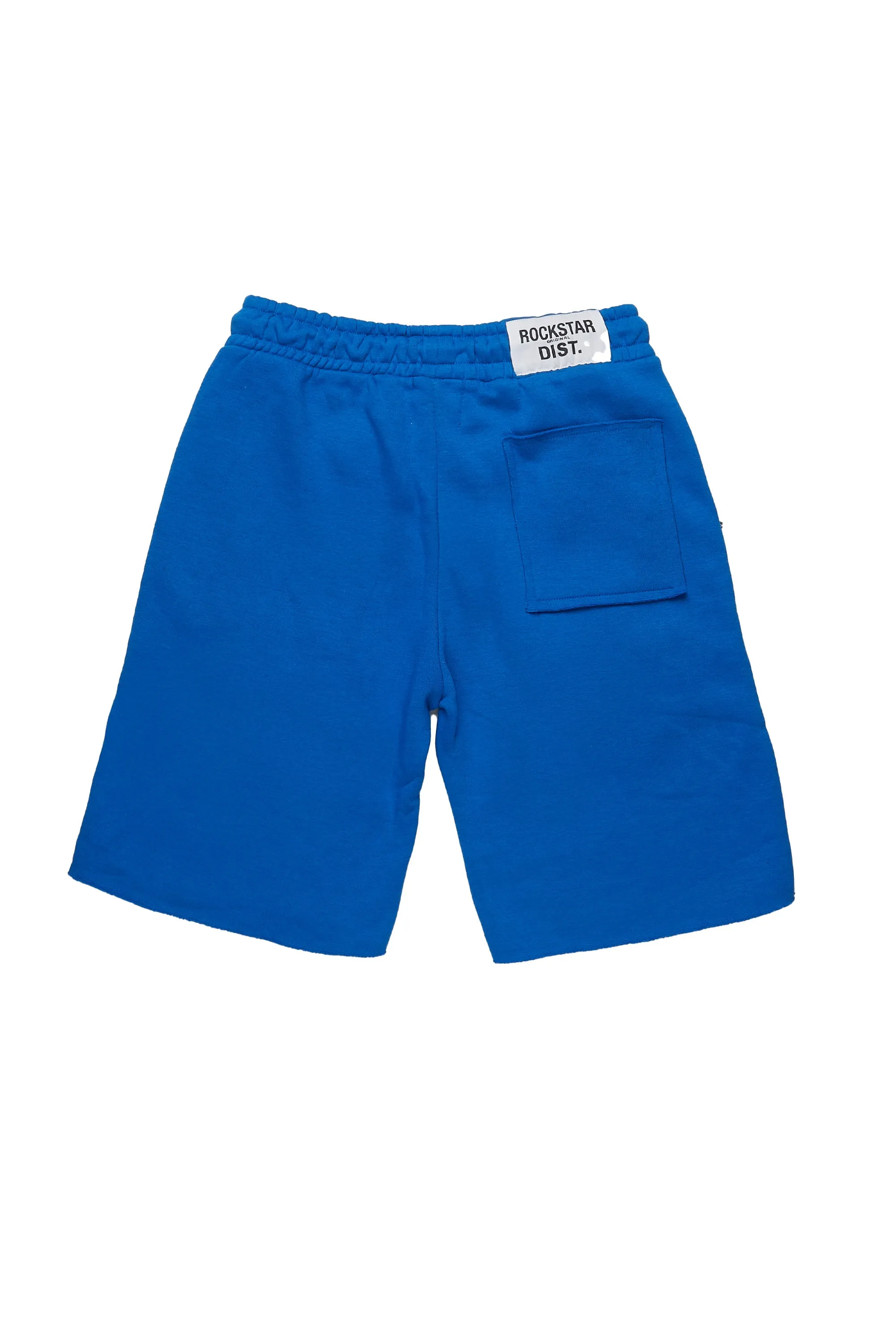 Sana Royal Blue T-Shirt/Raw Edge Short Set sold by Rockstar Original product image thumbnail 5