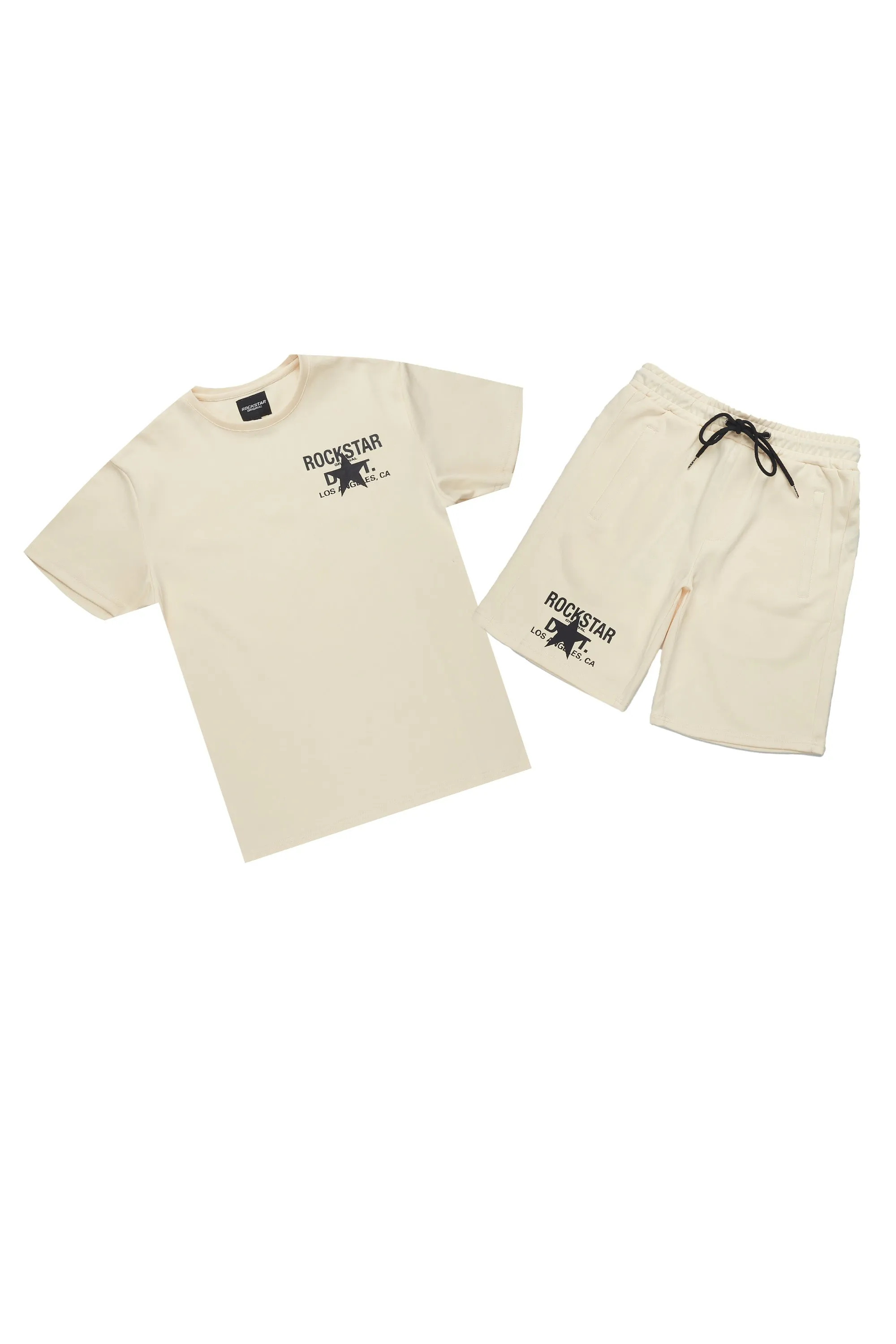 Lake Beige Graphic T-Shirt/Short Set sold by Rockstar Original