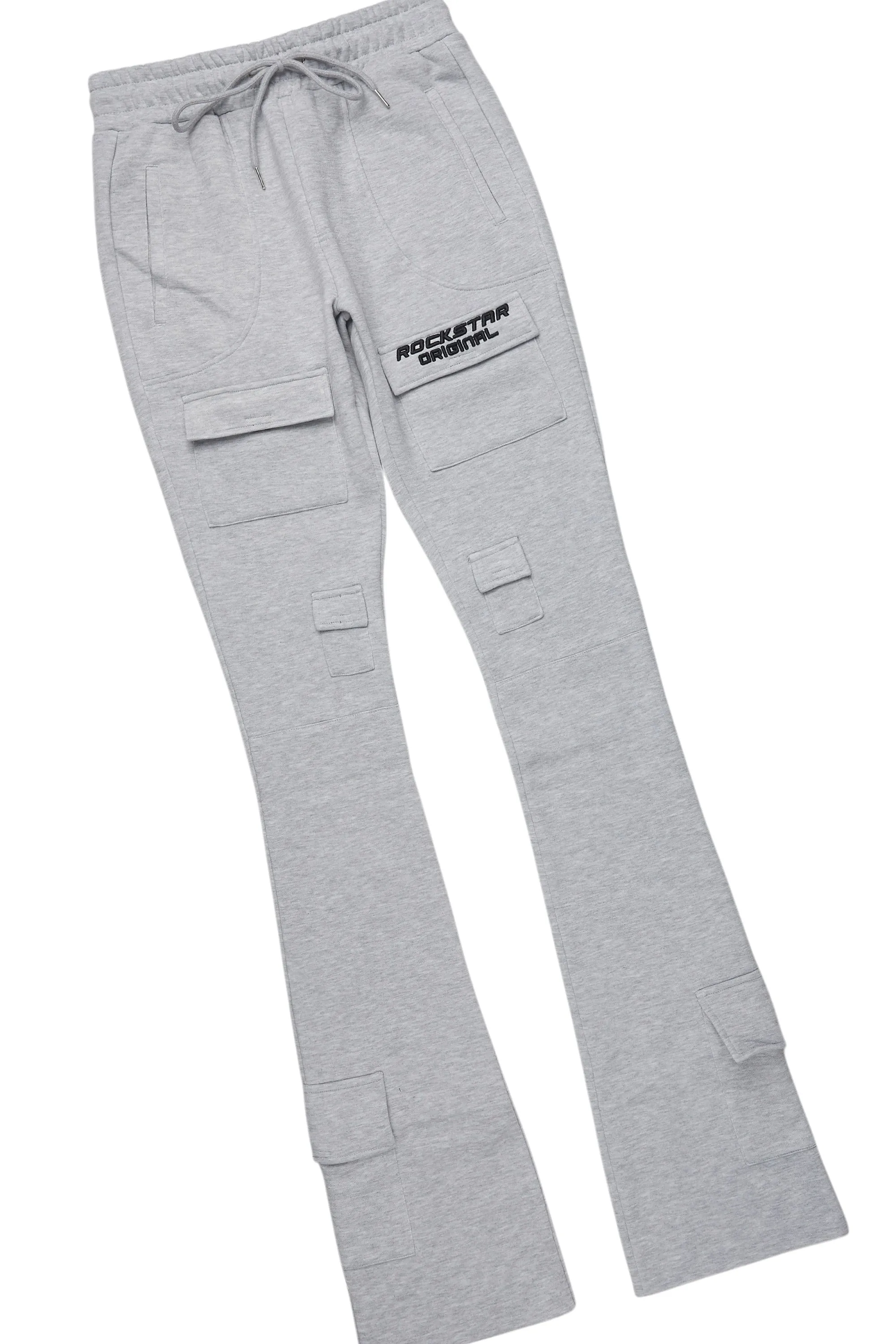 Connor Heather Grey T-Shirt/Stacked Flare Track Set sold by Rockstar Original product image thumbnail 3