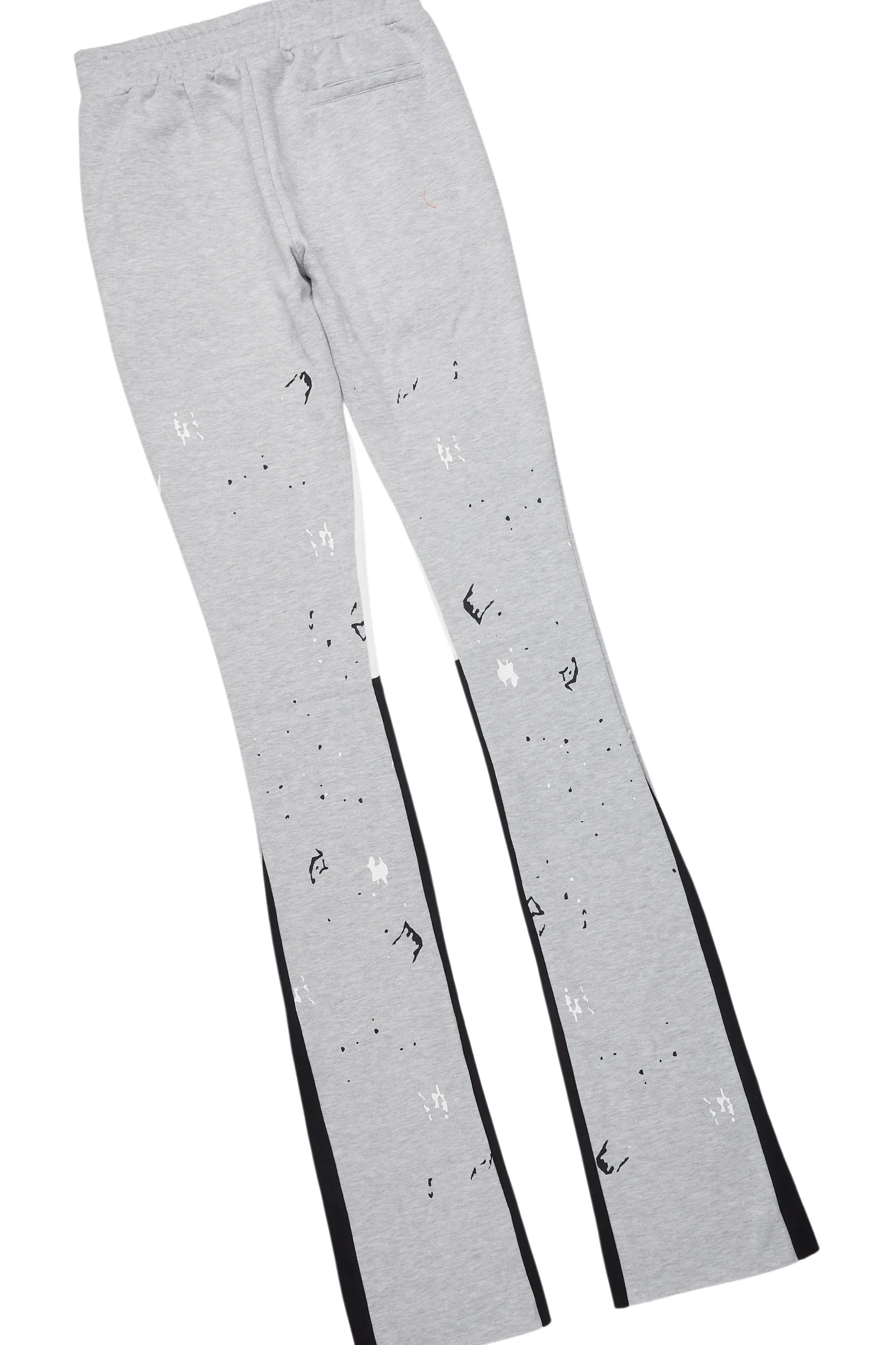 Scottie Heather Grey T-Shirt/Stacked Flare Track Pant Set sold by Rockstar Original product image thumbnail 4