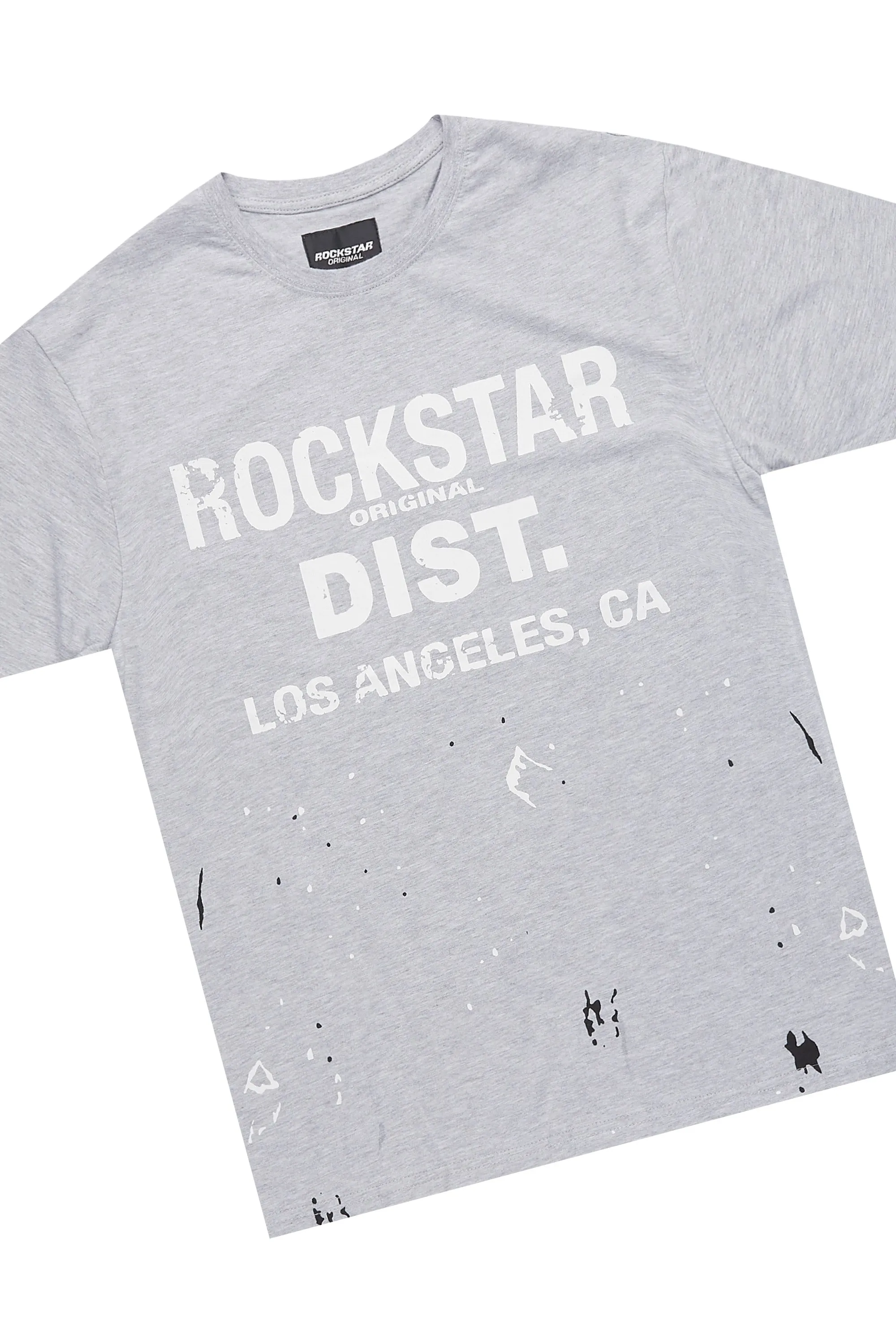 Scottie Heather Grey T-Shirt/Stacked Flare Track Pant Set sold by Rockstar Original product image thumbnail 2