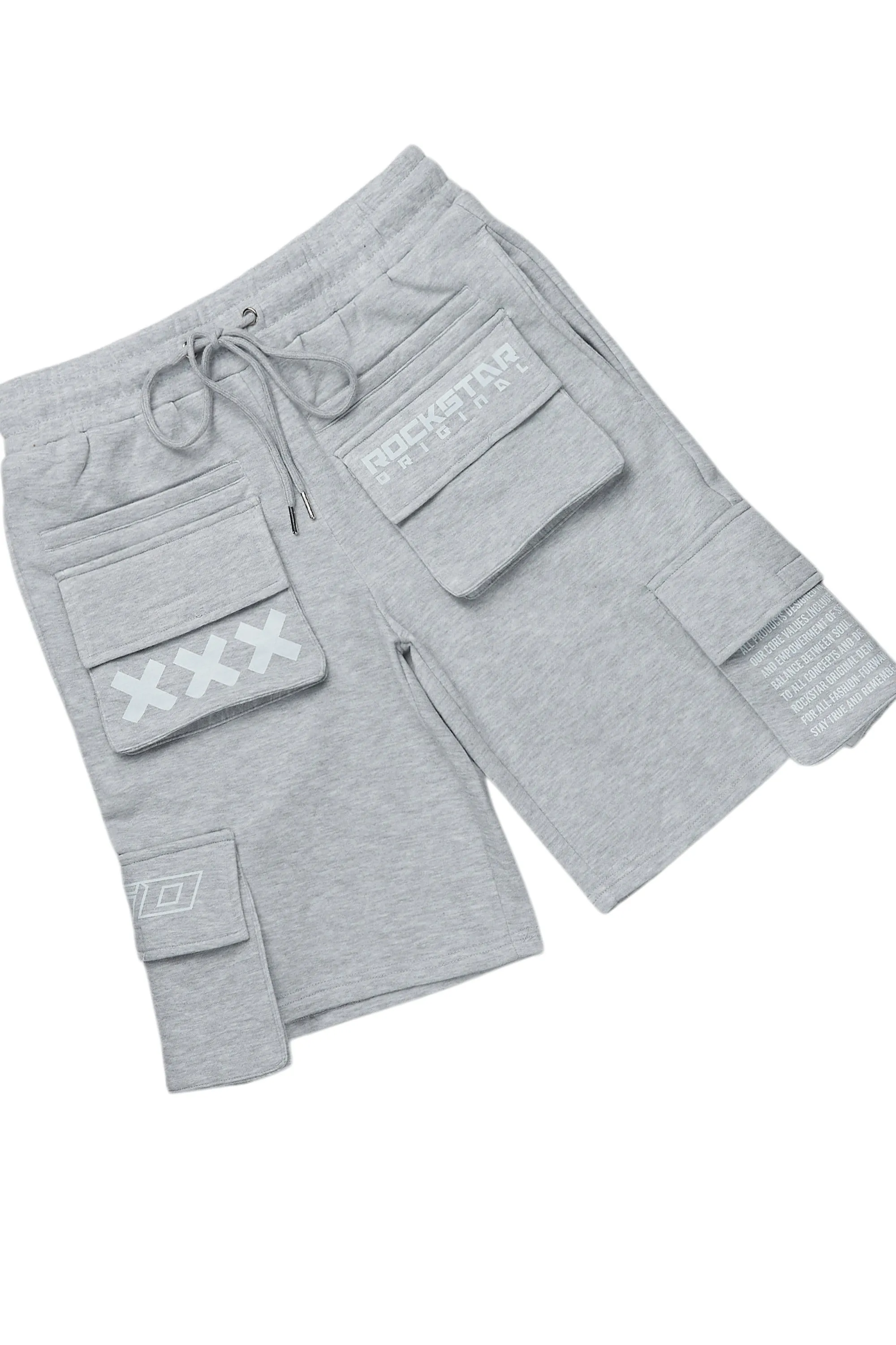 Jash Heather Grey Short Set sold by Rockstar Original product image thumbnail 3