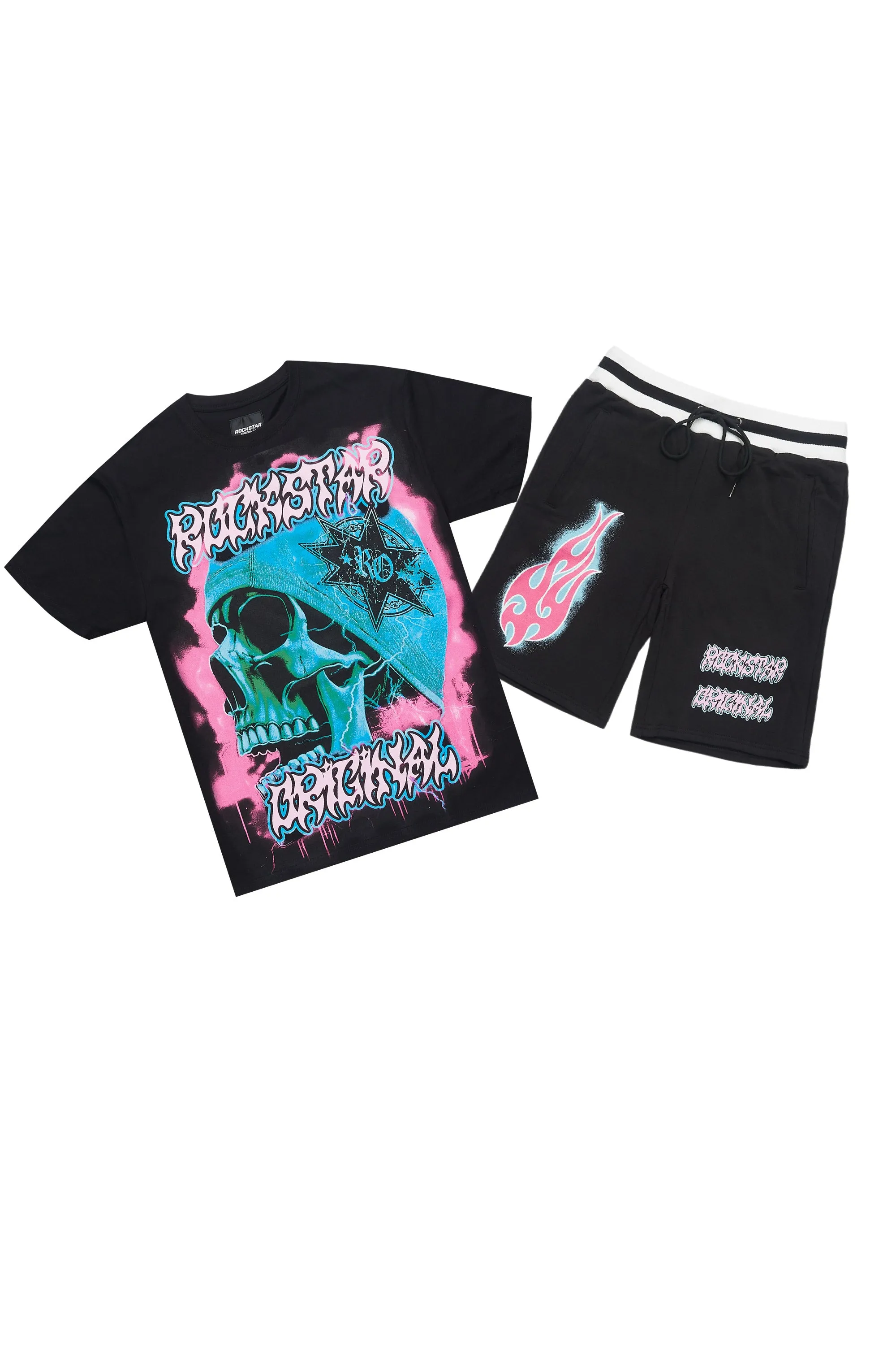 Amari Black Short Set sold by Rockstar Original