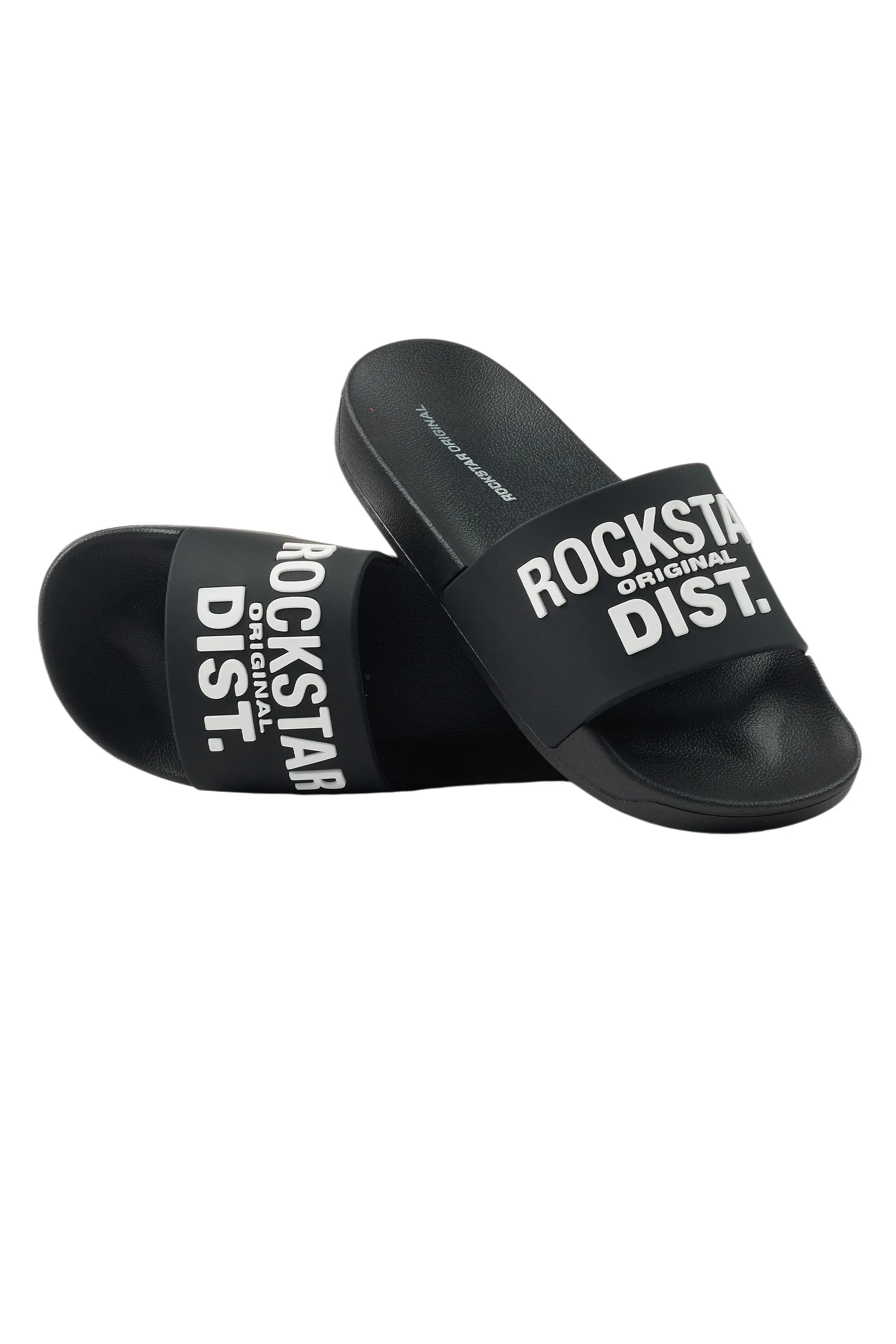 Boys Laguna 2.0 Black/White Slides sold by Rockstar Original