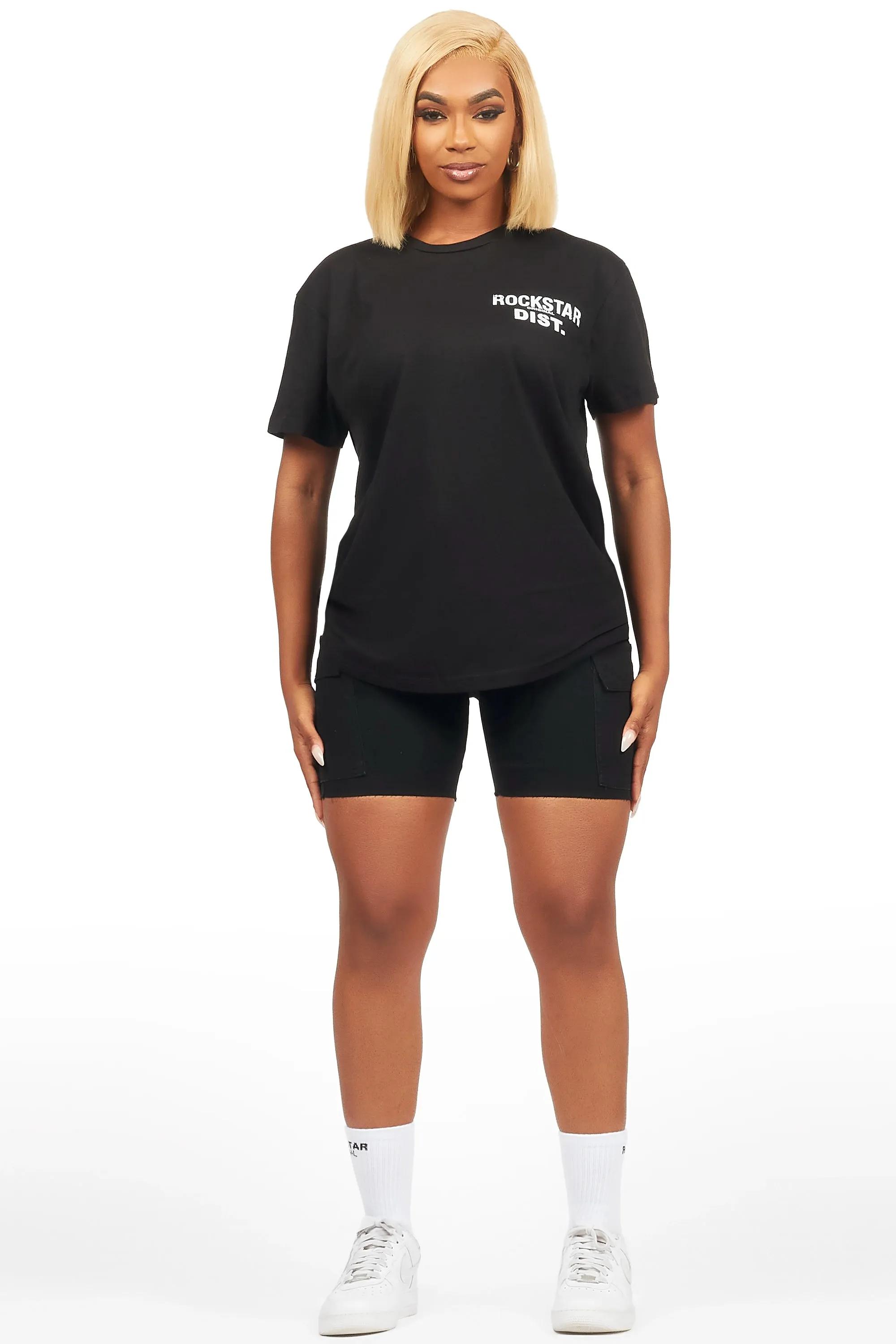 Jakeyia Black Denim Short Set sold by Rockstar Original product image thumbnail 2