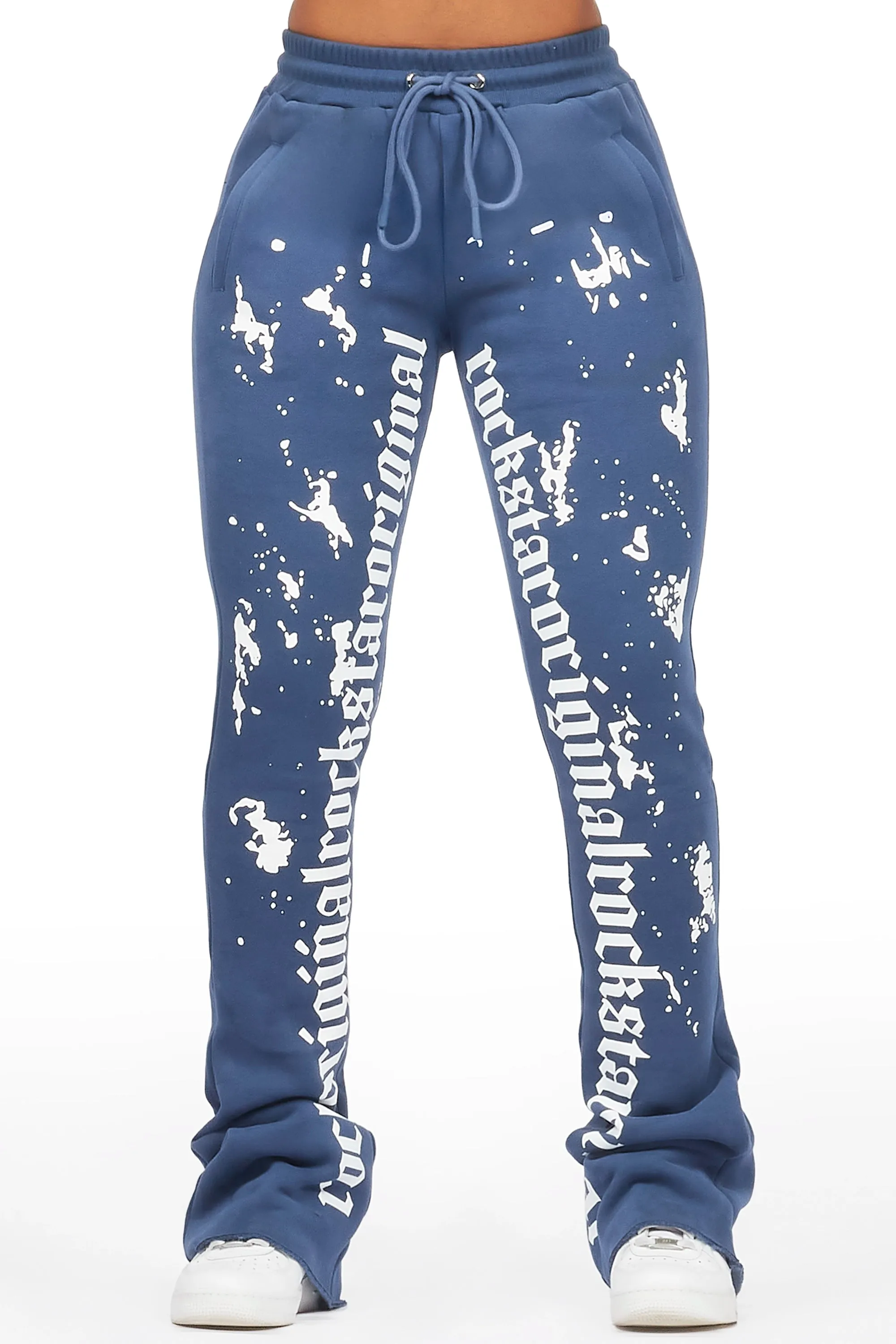 Adwinna Navy Super Stacked Track Pant sold by Rockstar Original