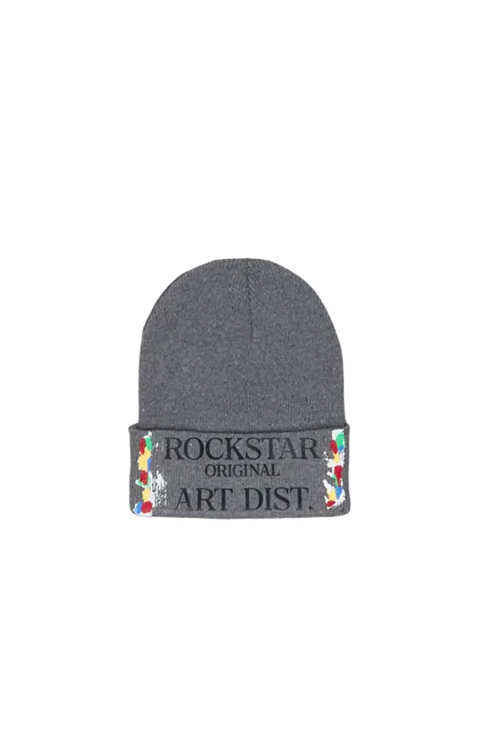 Boys Axelly Grey Graphic Beanie sold by Rockstar Original
