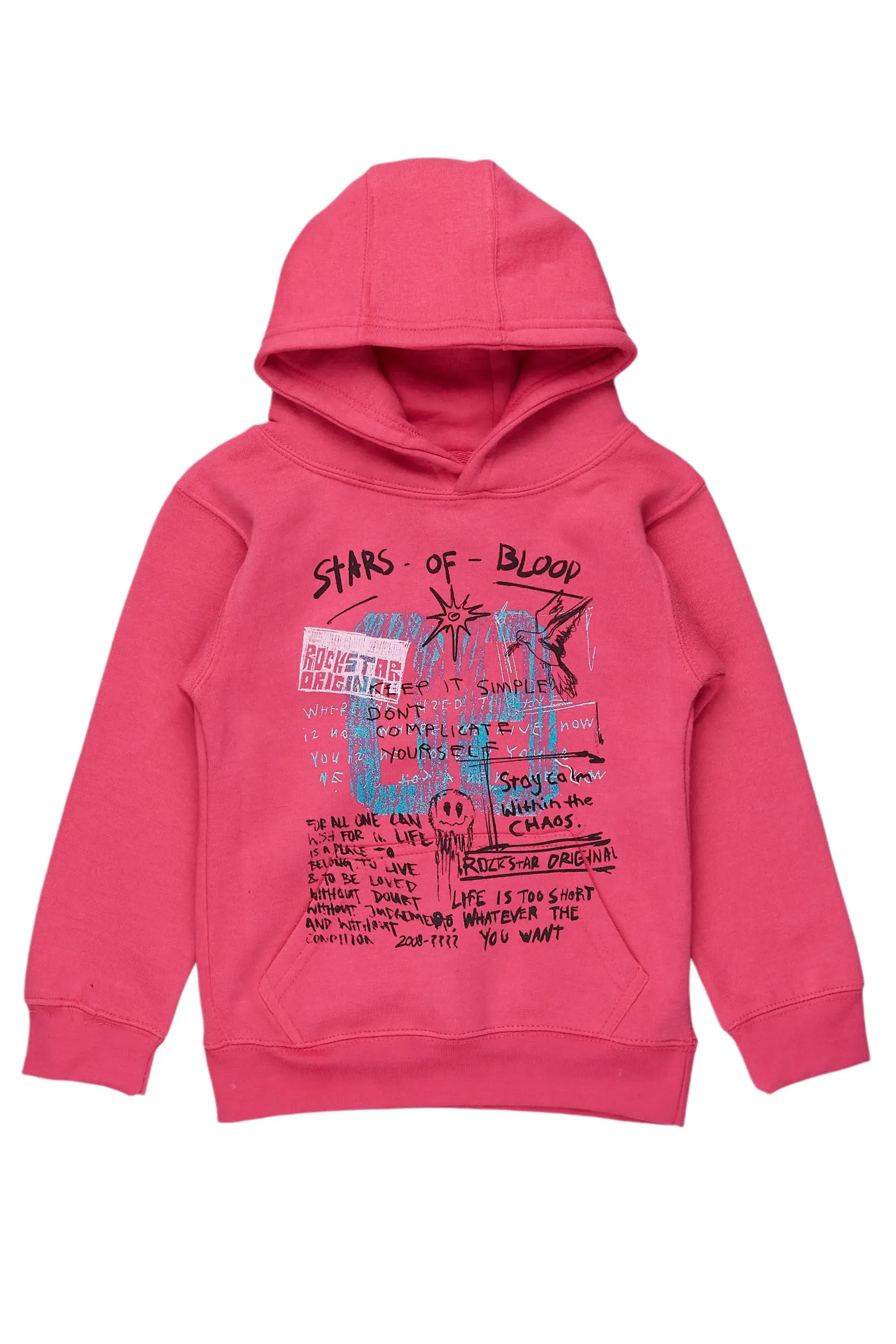 Girls Addie Fuchsia Graphic Hoodie sold by Rockstar Original