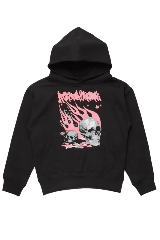 Girls Anessa Black Graphic Hoodie sold by Rockstar Original