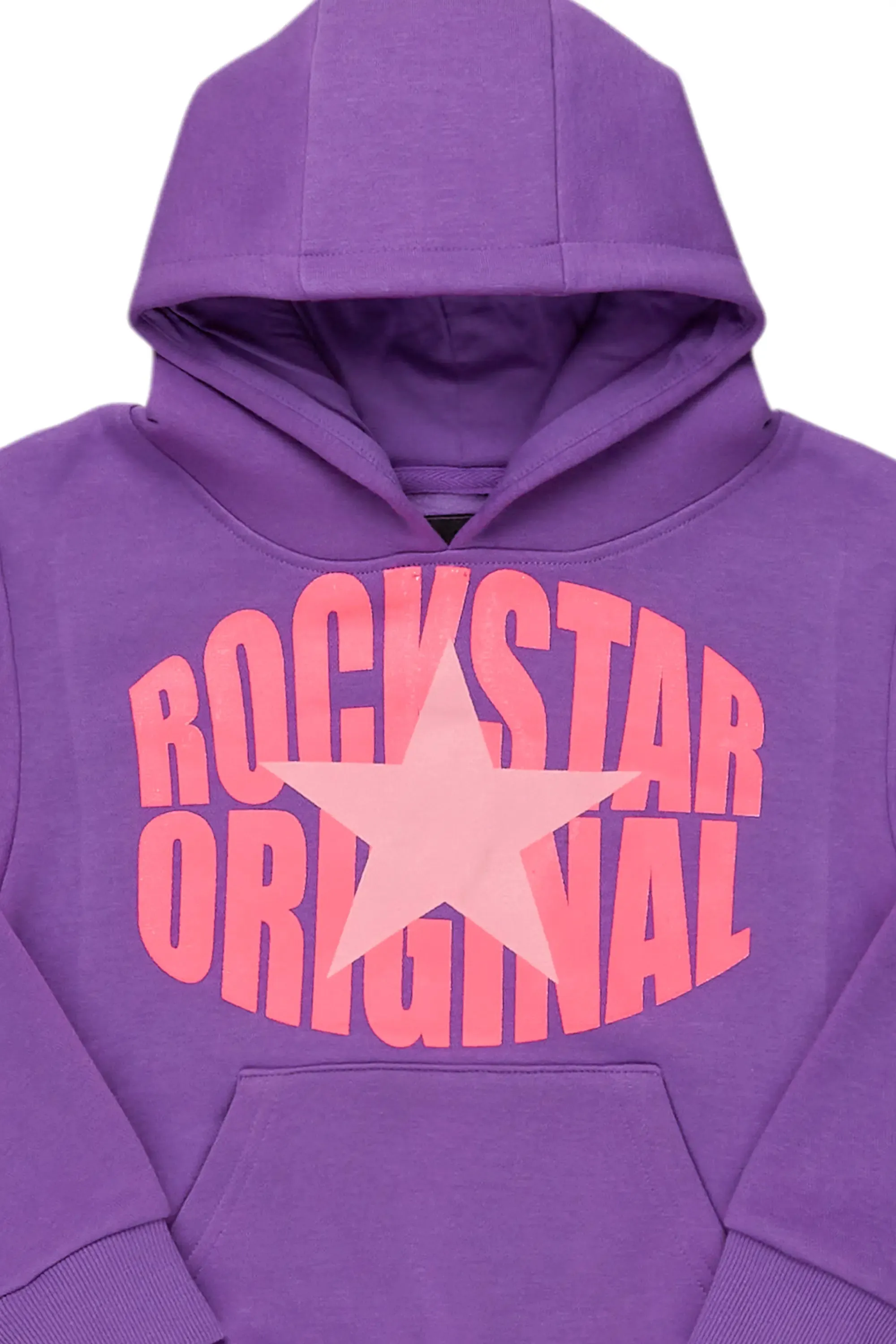 Girls Haash Purple Graphic Hoodie sold by Rockstar Original product image thumbnail 2