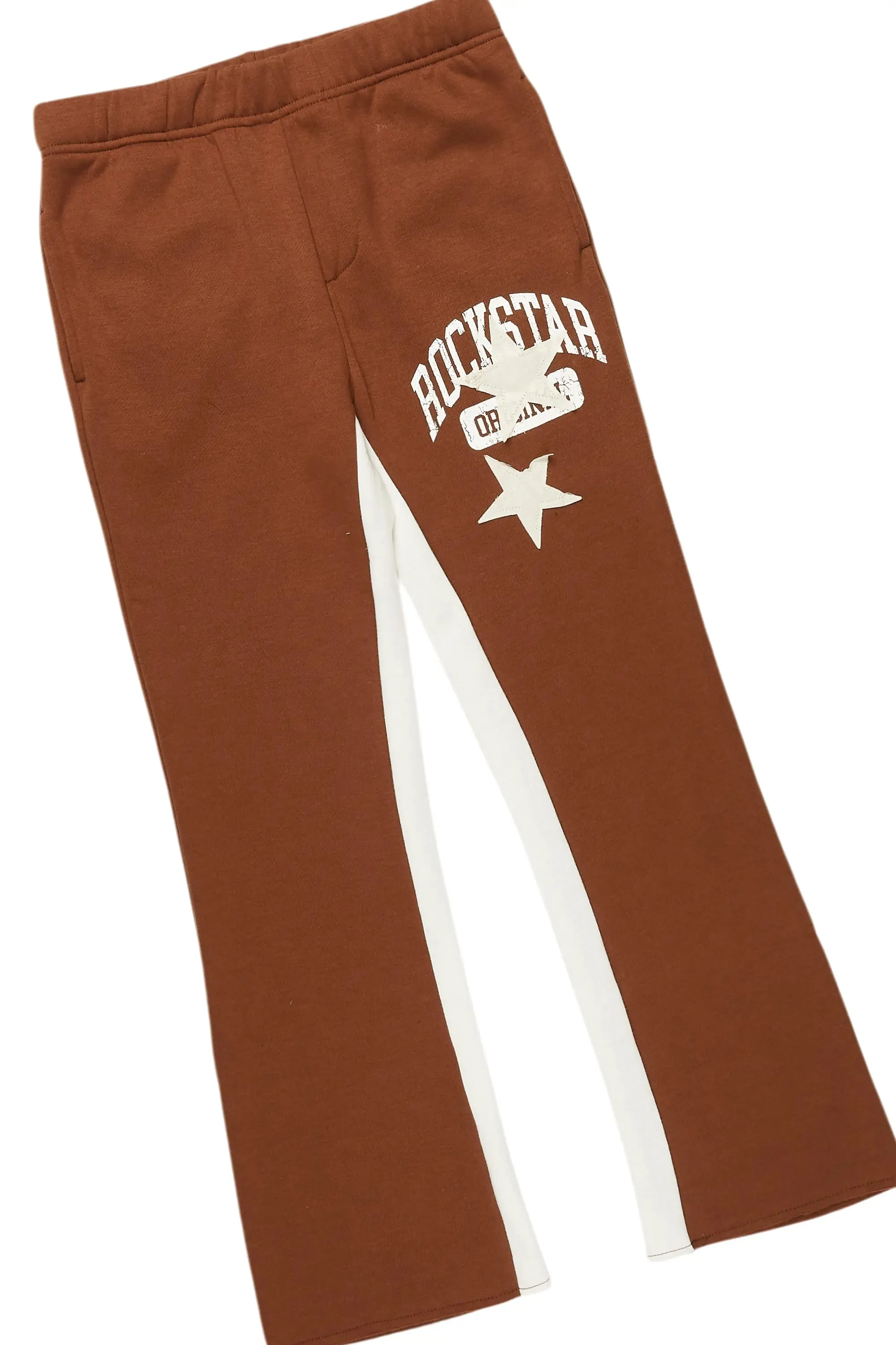 Girls Mallora Brown Baggy Stacked Hoodie Track Set sold by Rockstar Original product image thumbnail 3