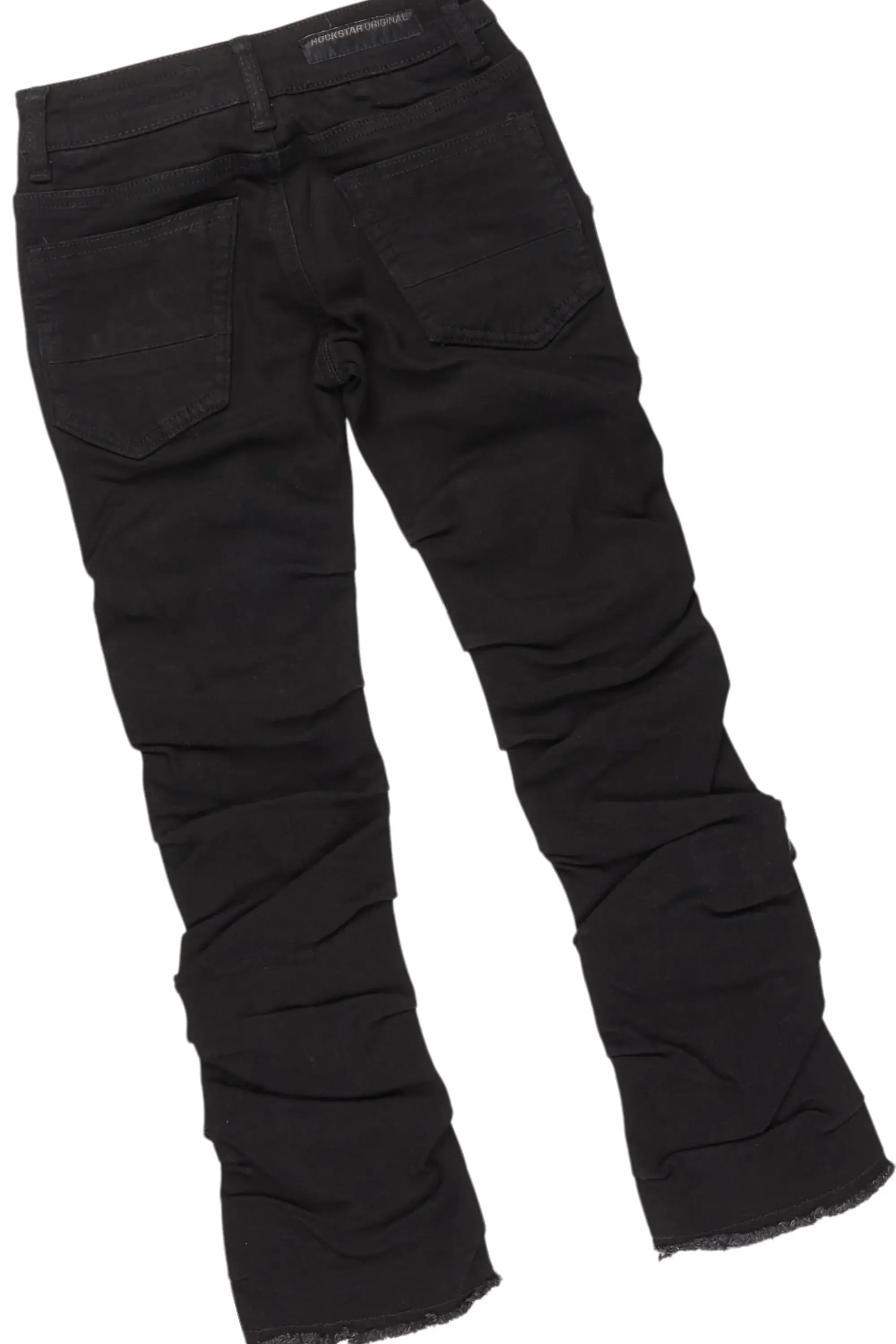 Girls Isha Grey/Black Hoodie/Stacked Flare Jean Set sold by Rockstar Original product image thumbnail 4