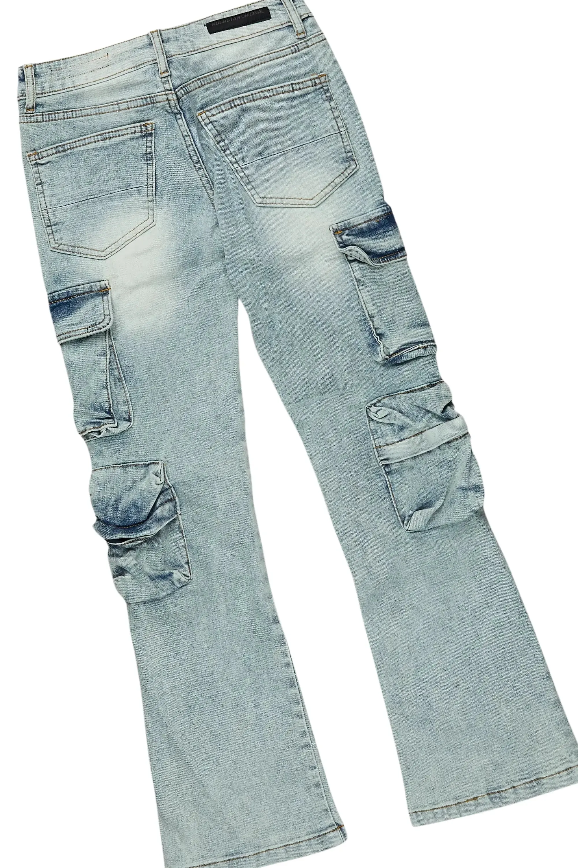 Boys Fields Vintage Grey/Blue Hoodie/Stacked Flare Jean Set sold by Rockstar Original product image thumbnail 4