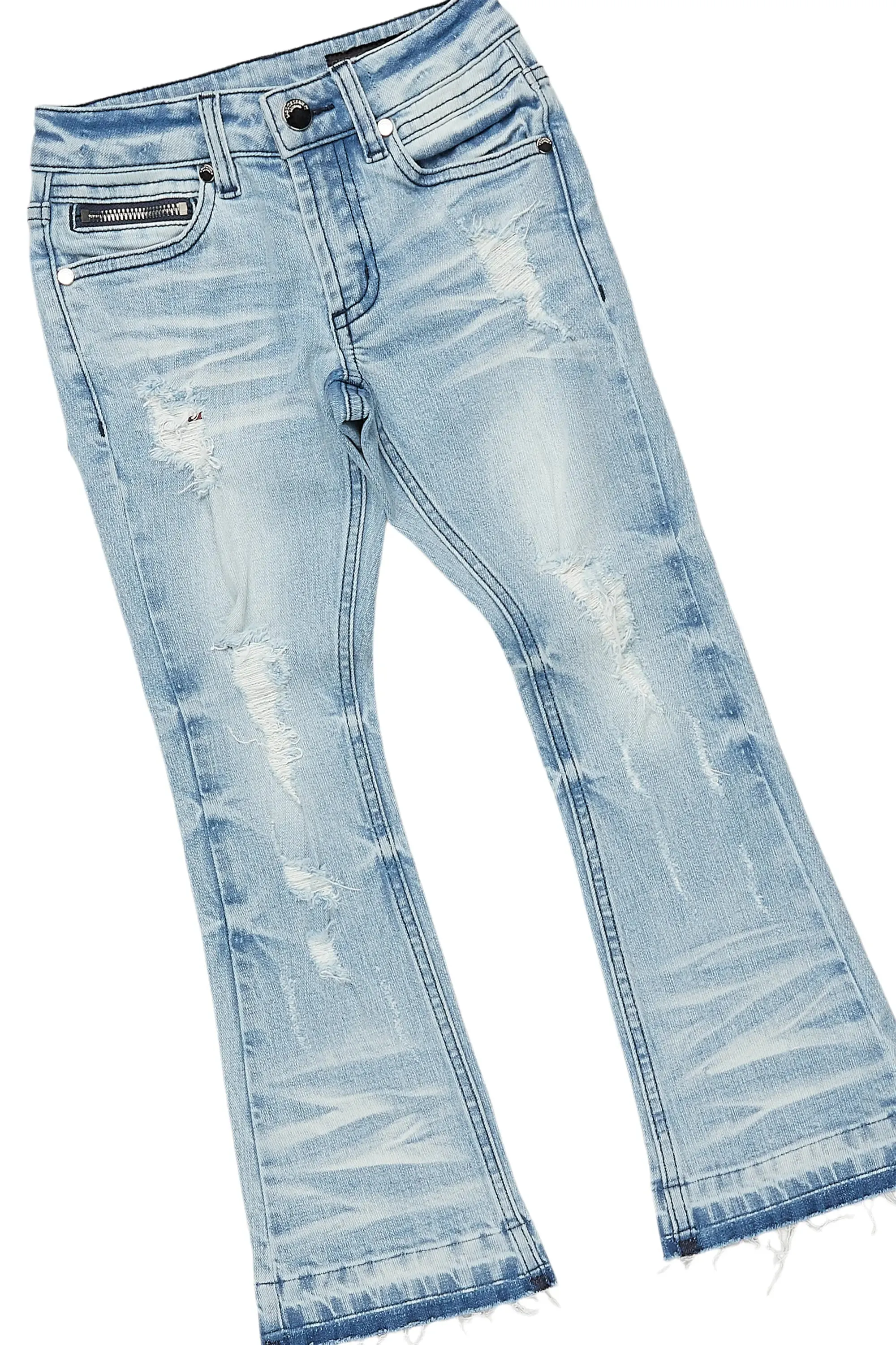 Boys Bubble Red Hoodie/Stacked Flare Jean Set sold by Rockstar Original product image thumbnail 3